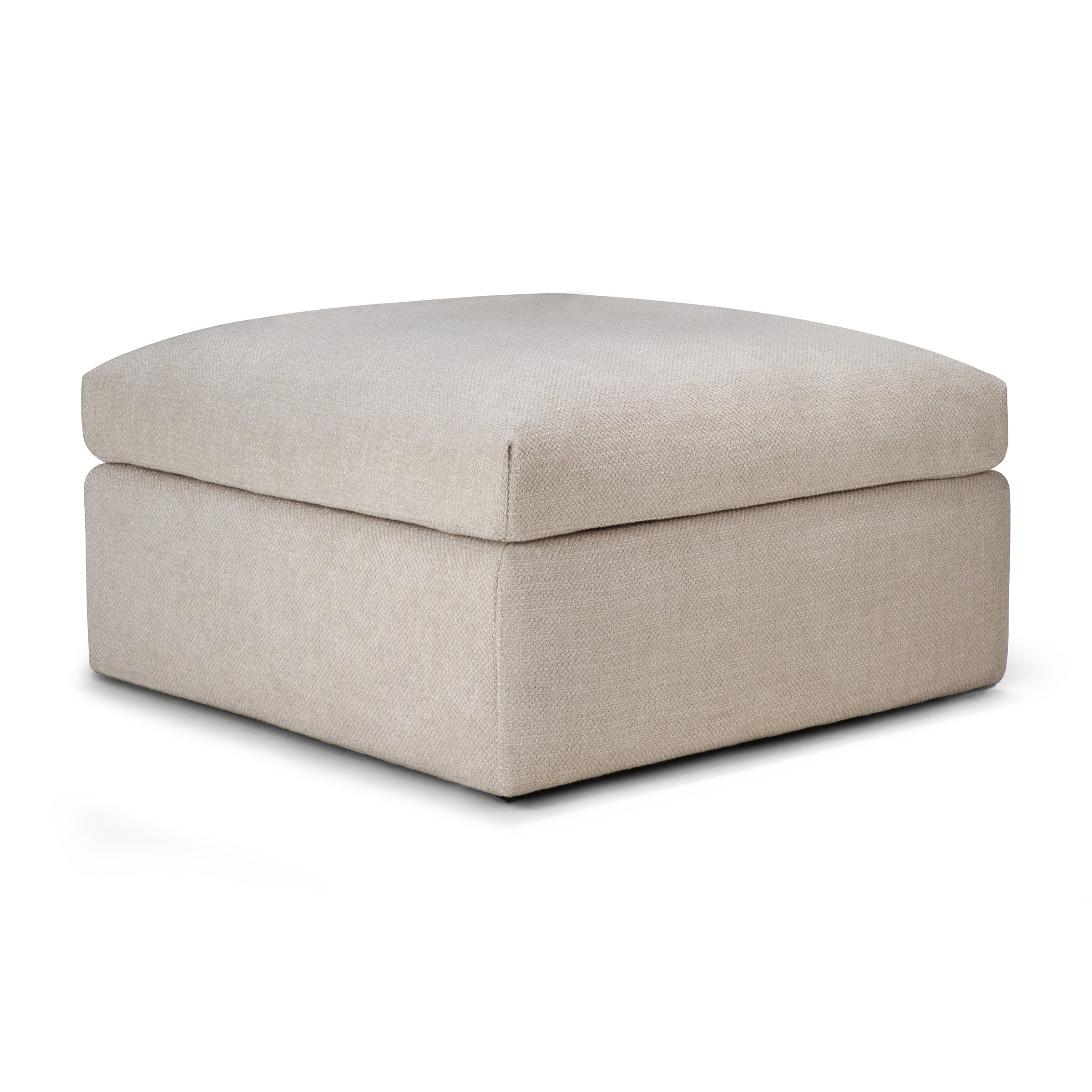 Ethnicraft Furniture Ivory Mellow Modular Sofa, Footstool