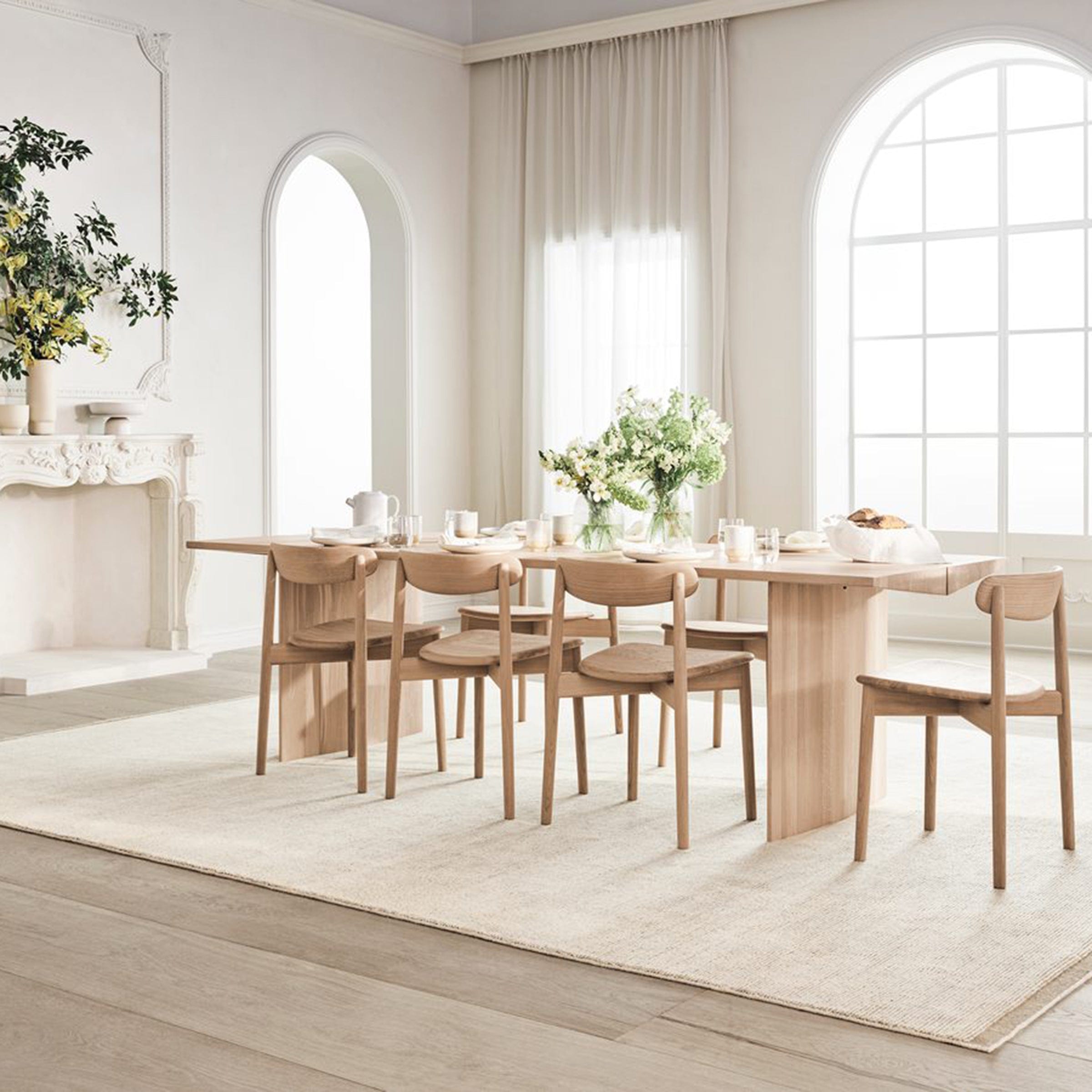 Bolia Furniture Sydney Leather / Cognac / White Pigmented Oiled Oak Merge Dining Chair