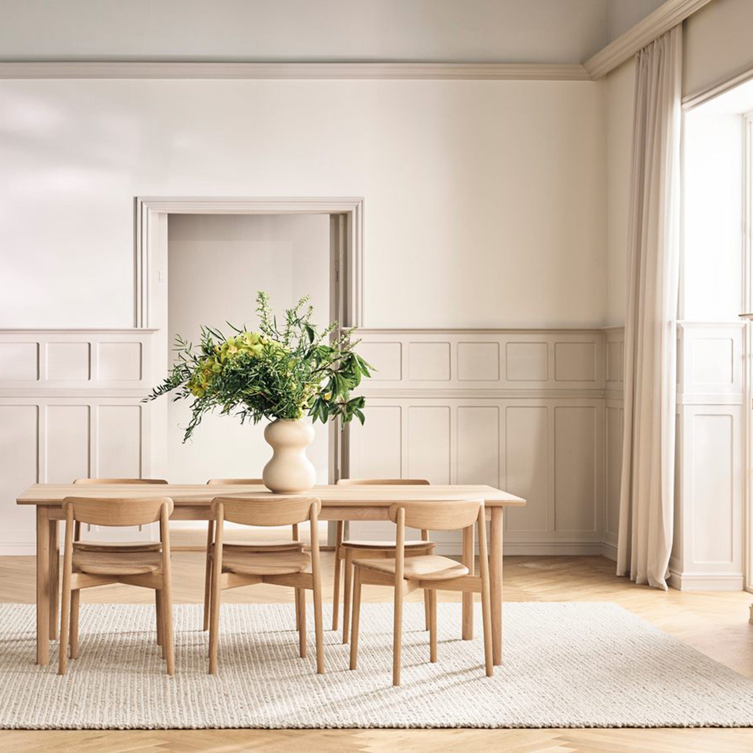 Bolia Furniture Sydney Leather / Cognac / White Pigmented Oiled Oak Merge Dining Chair