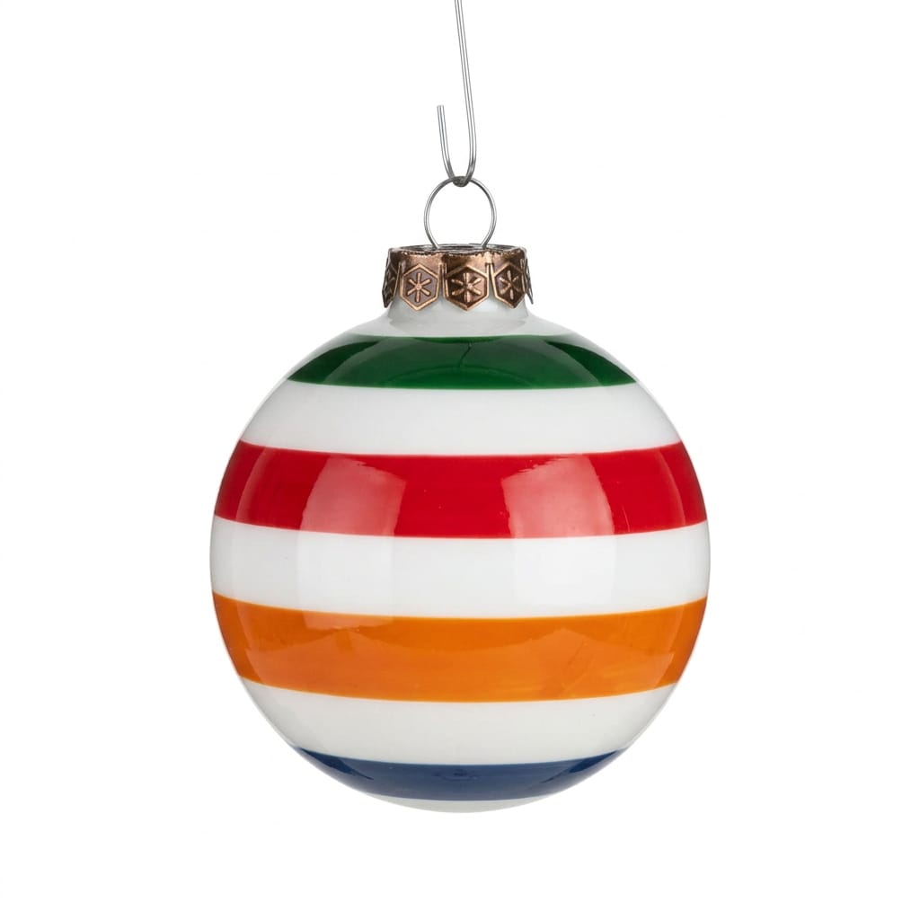 Ragon House SHOP Multicolor Striped Christmas Ornament