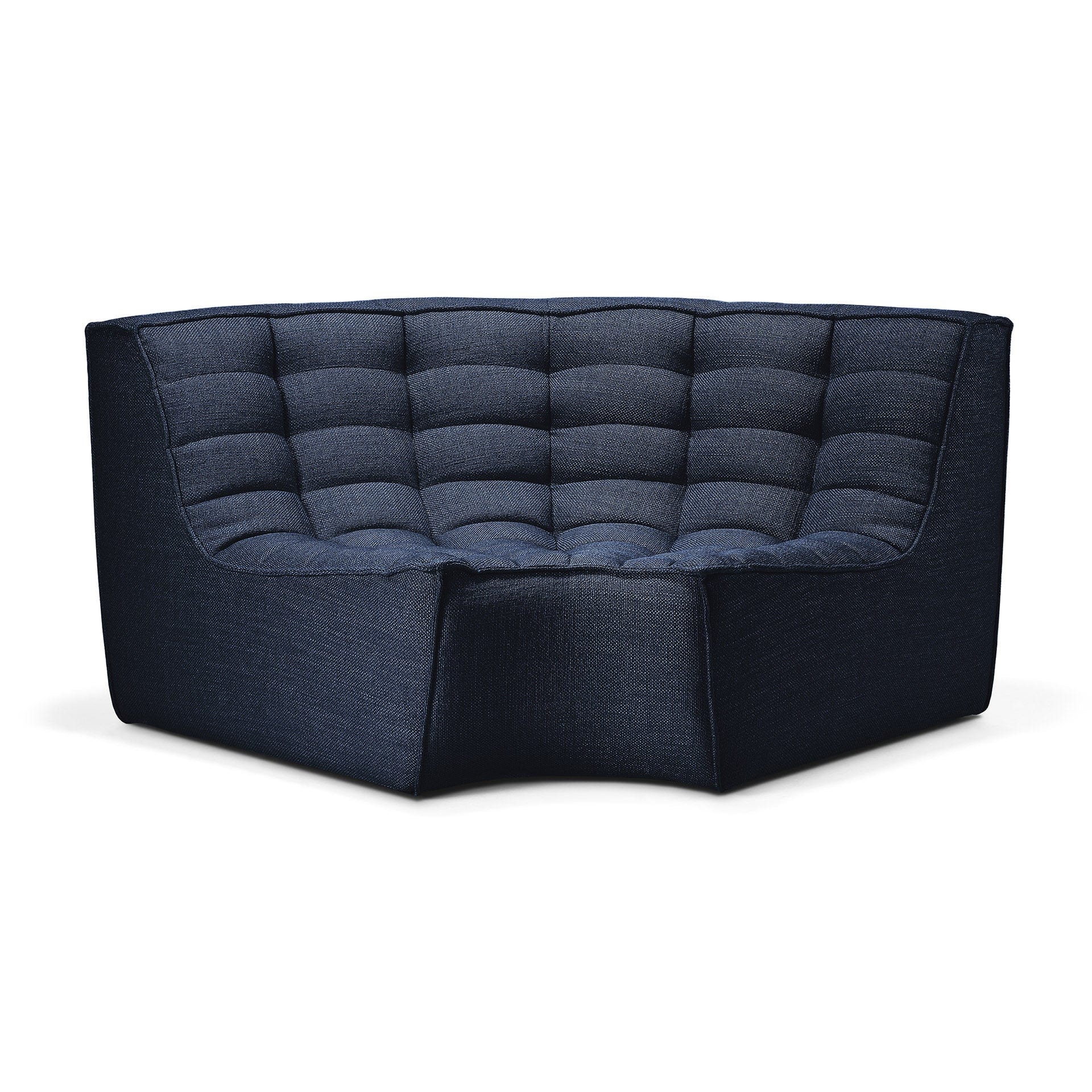 Ethnicraft Furniture Graphite N701 Sofa, Corner Round