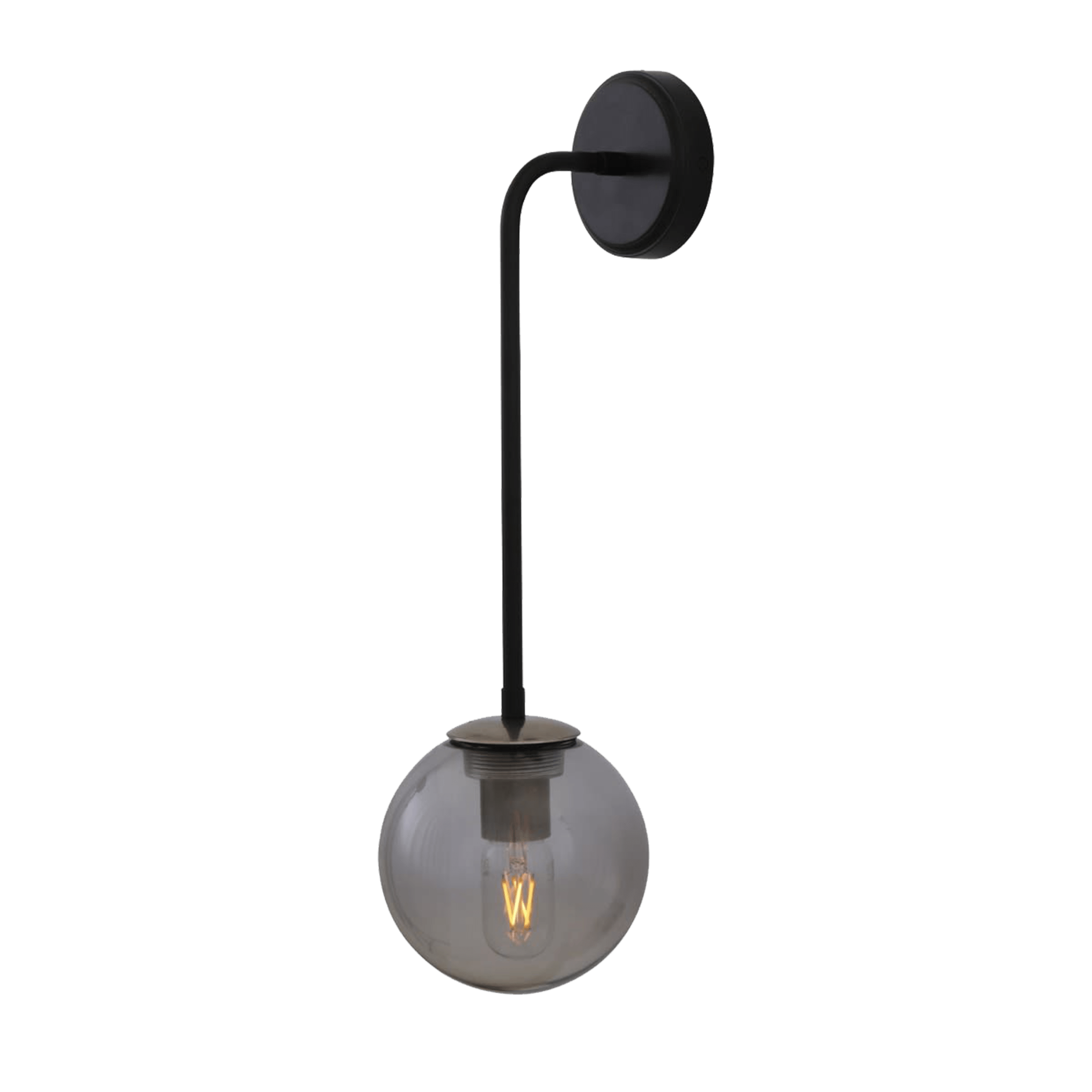 Mullan Lighting Lighting Newport Glass Globe Wall Light
