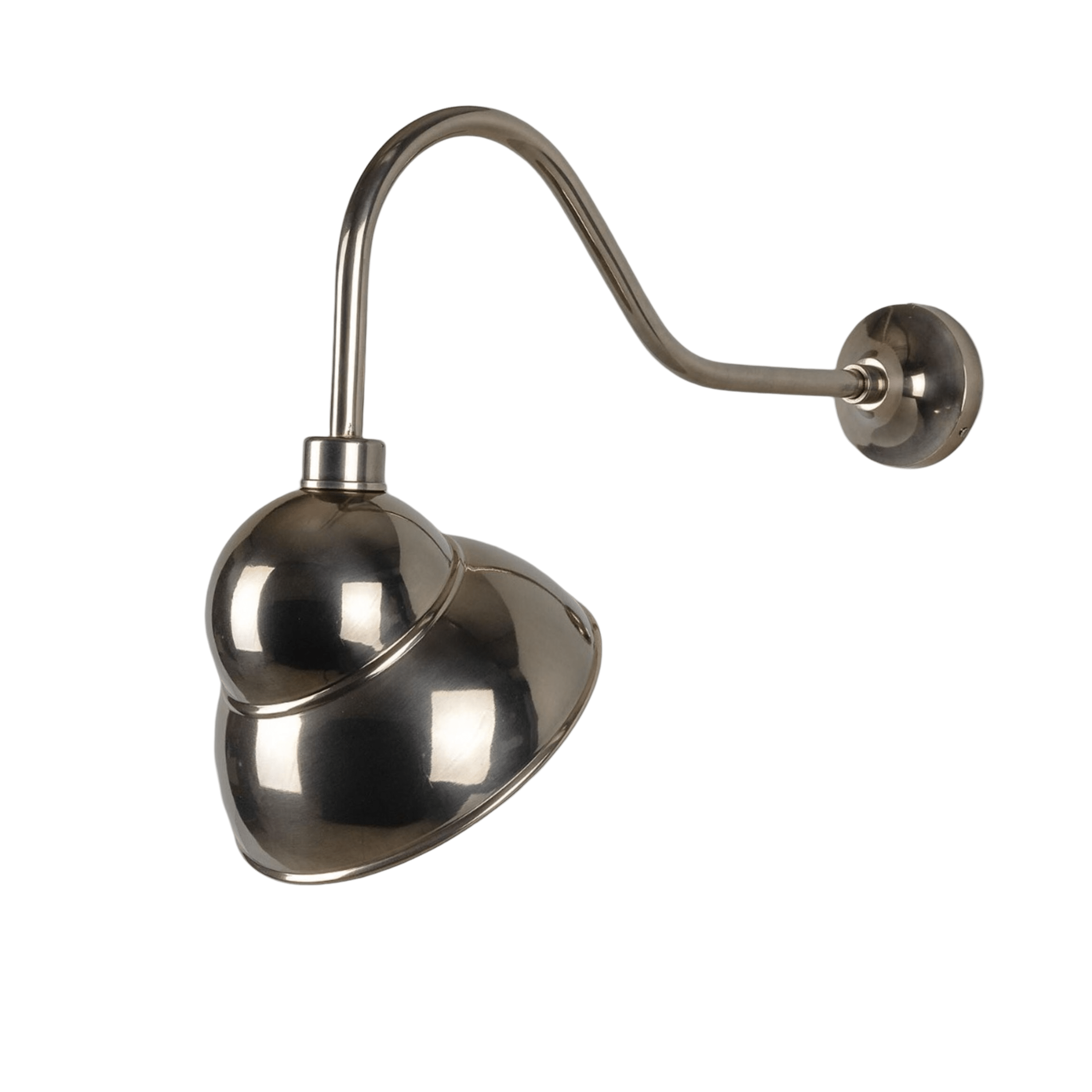 Mullan Lighting Lighting Antique Silver Novo Vintage Swan Neck Sign Light