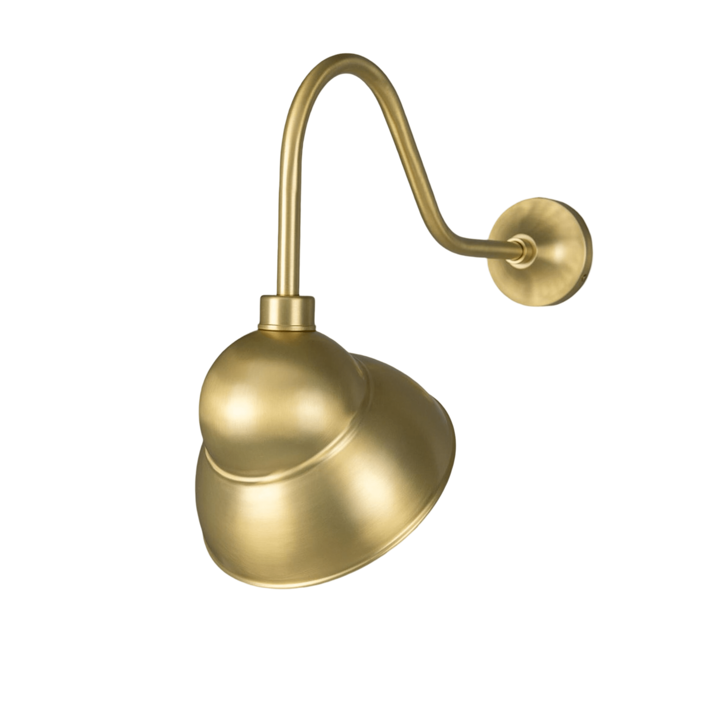 Mullan Lighting Lighting Satin Bras Novo Vintage Swan Neck Sign Light