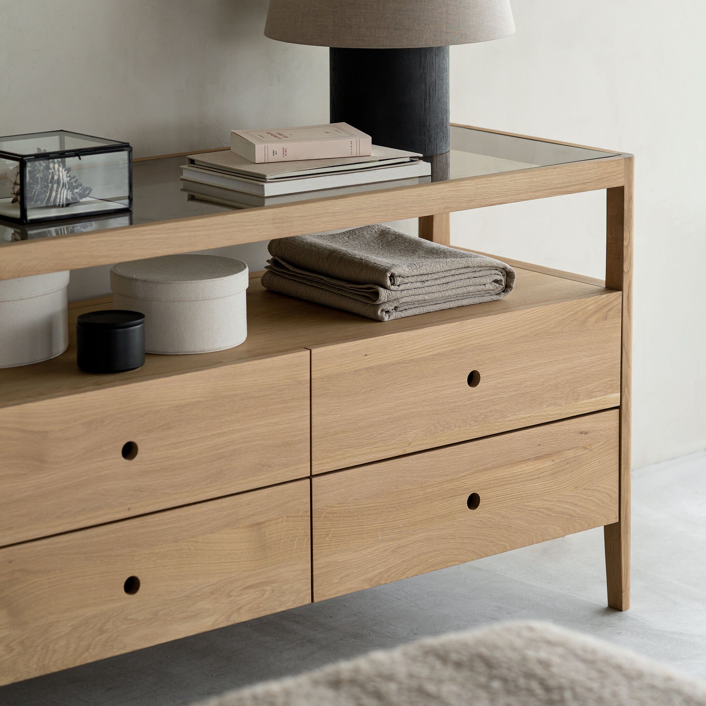 Ethnicraft Furniture Oak Spindle Dresser