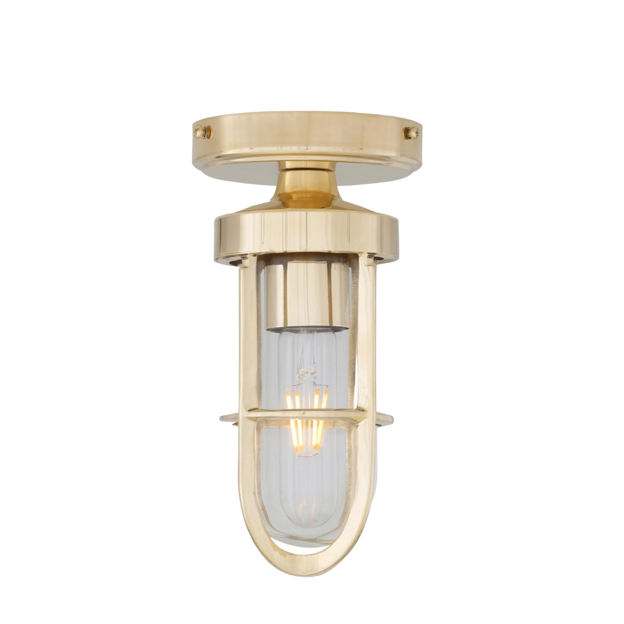 Mullan Lighting Lighting Oregon Well Glass Flush Ceiling Light