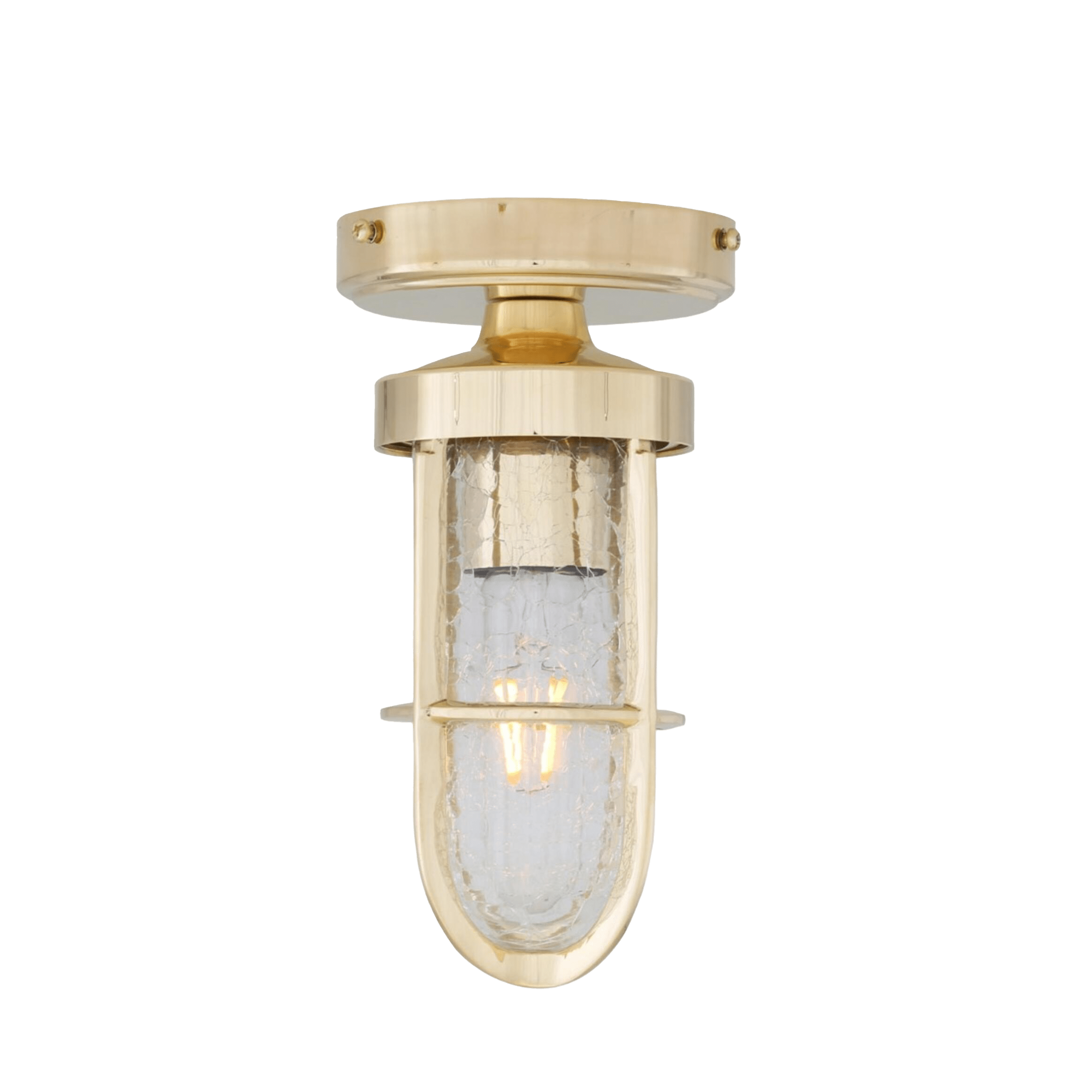 Mullan Lighting Lighting Oregon Well Glass Flush Ceiling Light