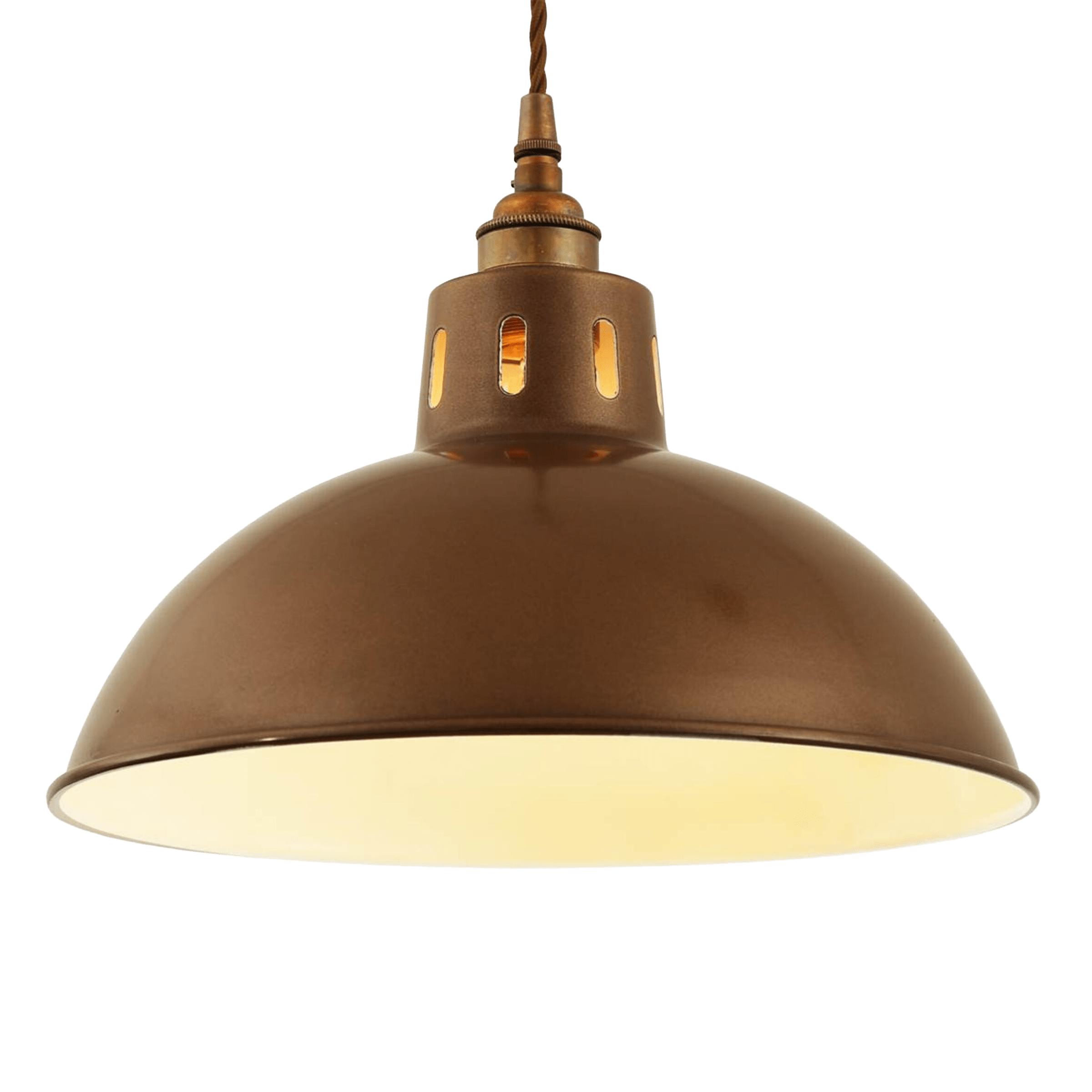 Mullan Lighting Lighting 100 cm (39.5") / Powder-Coated Bronze Osson Industrial Factory Pendant Light