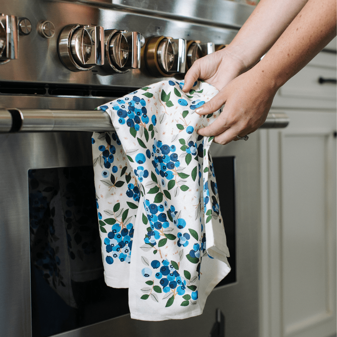 Paper Farm Press Paper Farm Press - Blueberry Field Tea Towel