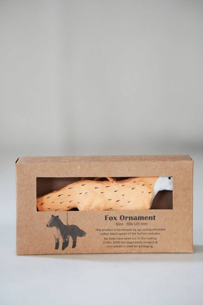 Fog Linen Work Paper Mache Fox