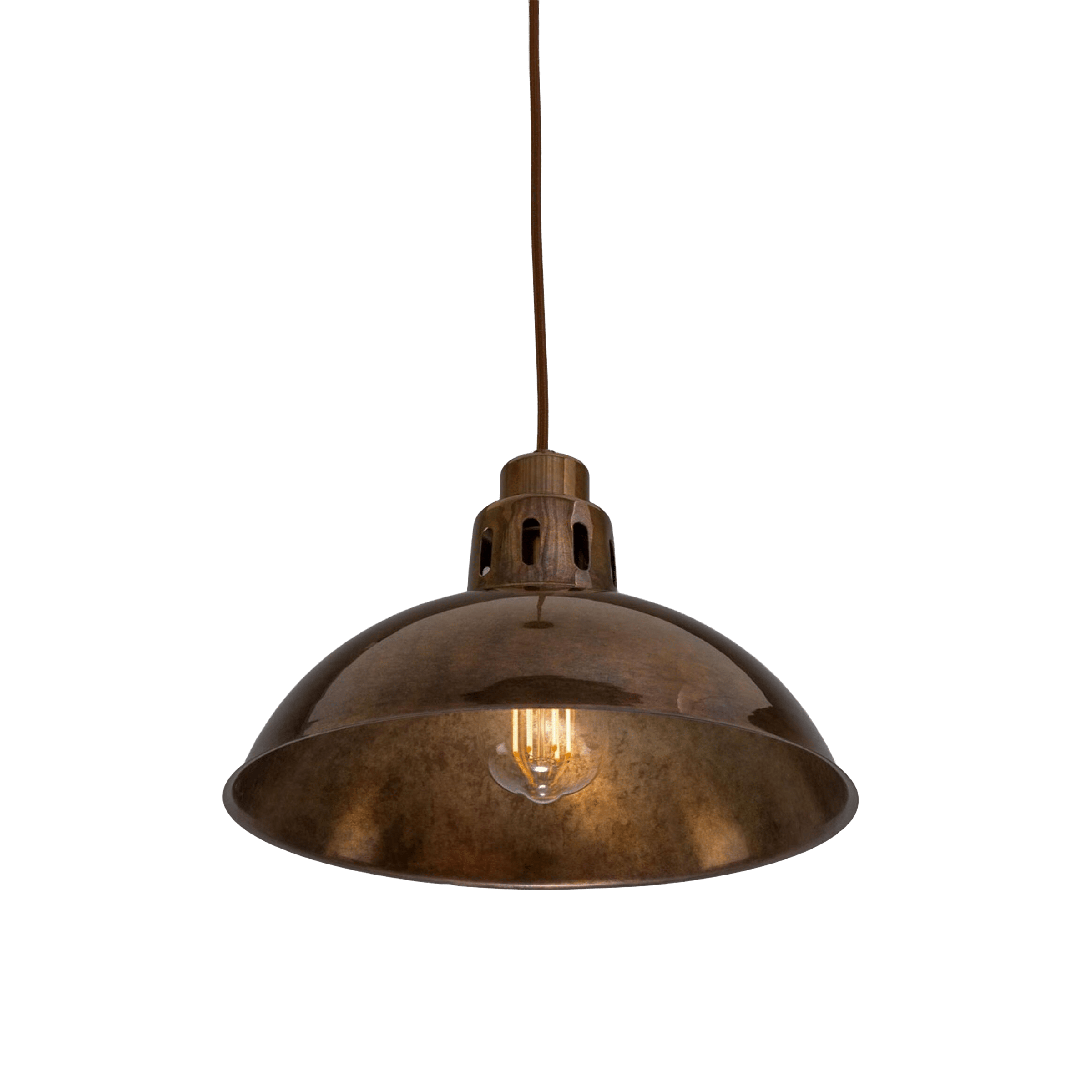 Mullan Lighting Lighting Paris Industrial Brass Pendant Light