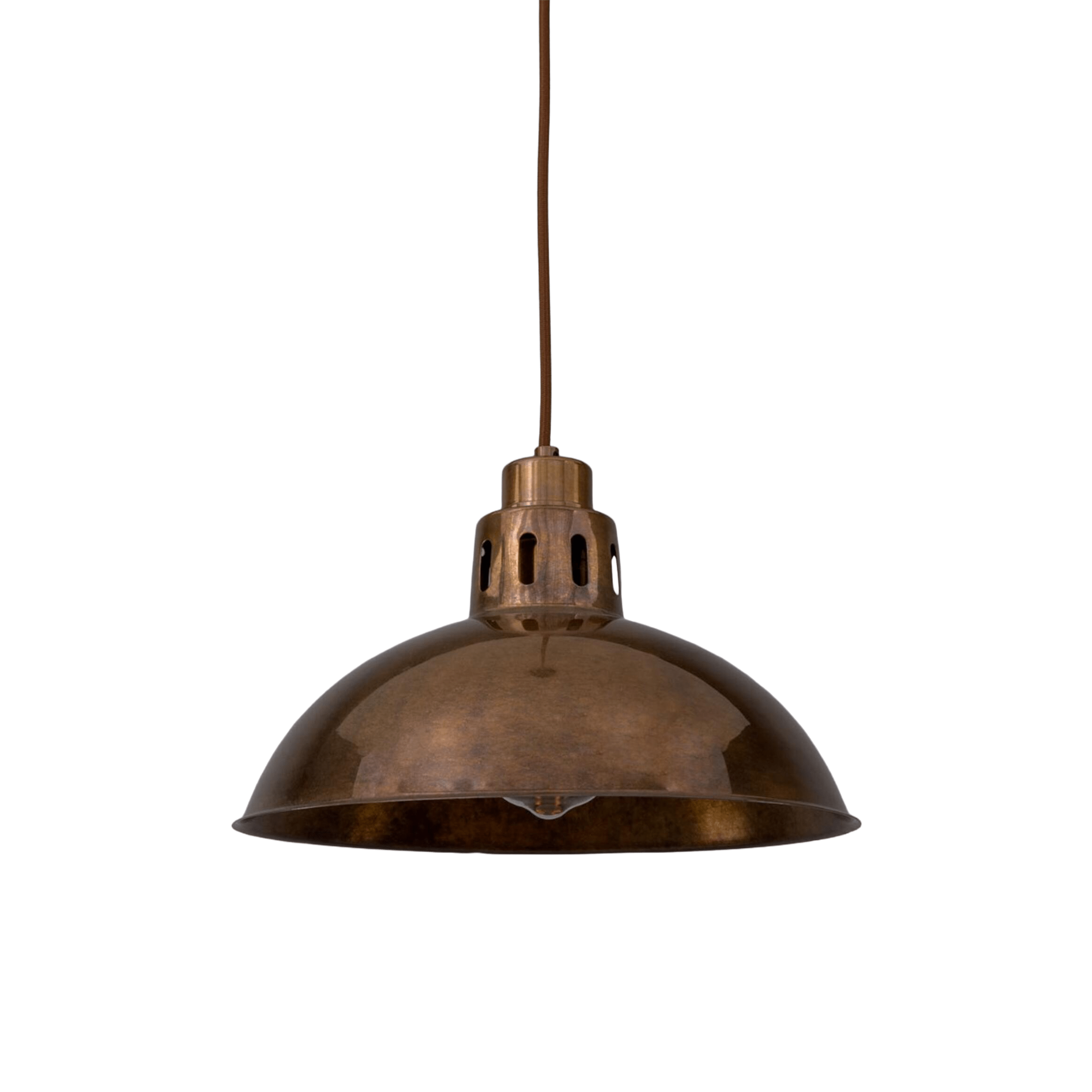 Mullan Lighting Lighting Paris Industrial Brass Pendant Light