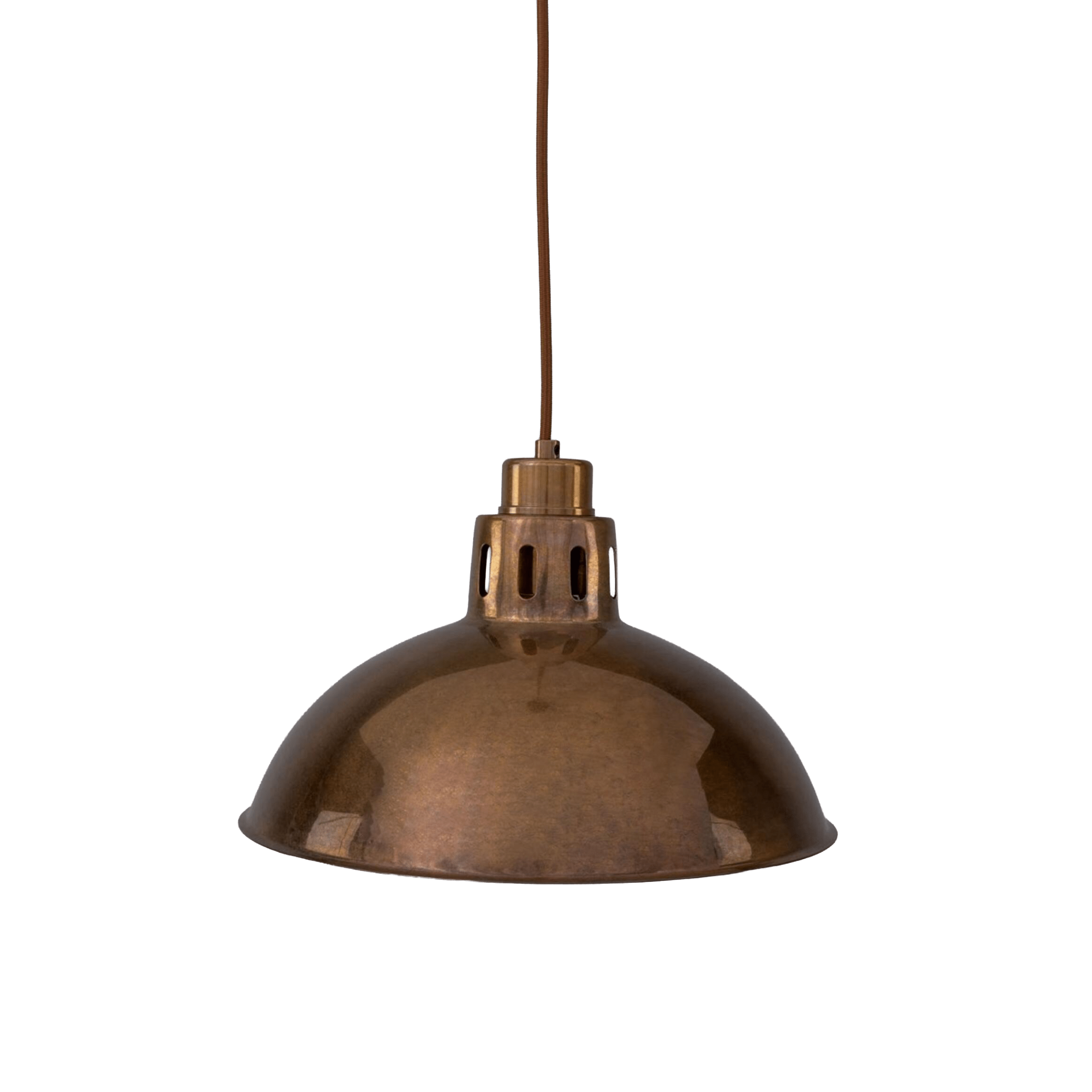 Mullan Lighting Lighting Paris Industrial Brass Pendant Light