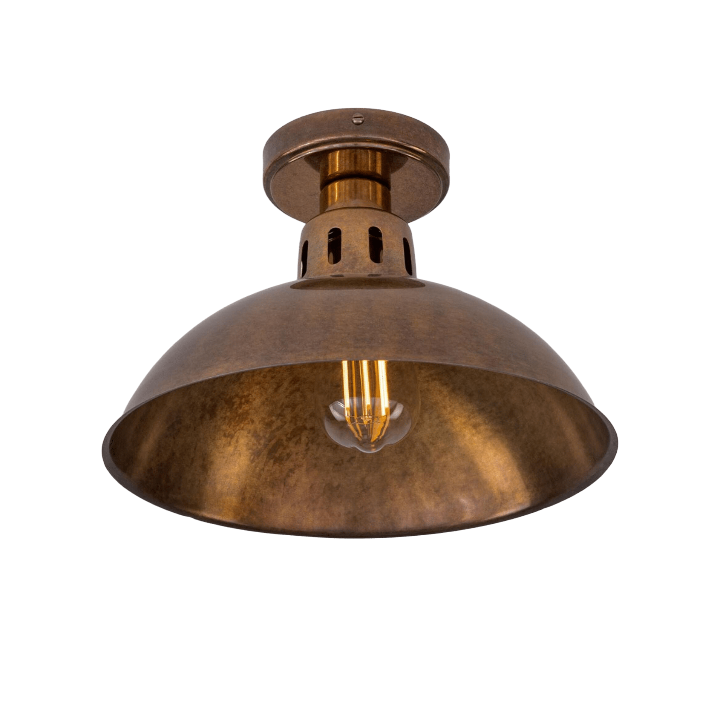 Mullan Lighting Lighting Paris Industrial Flush Ceiling Light