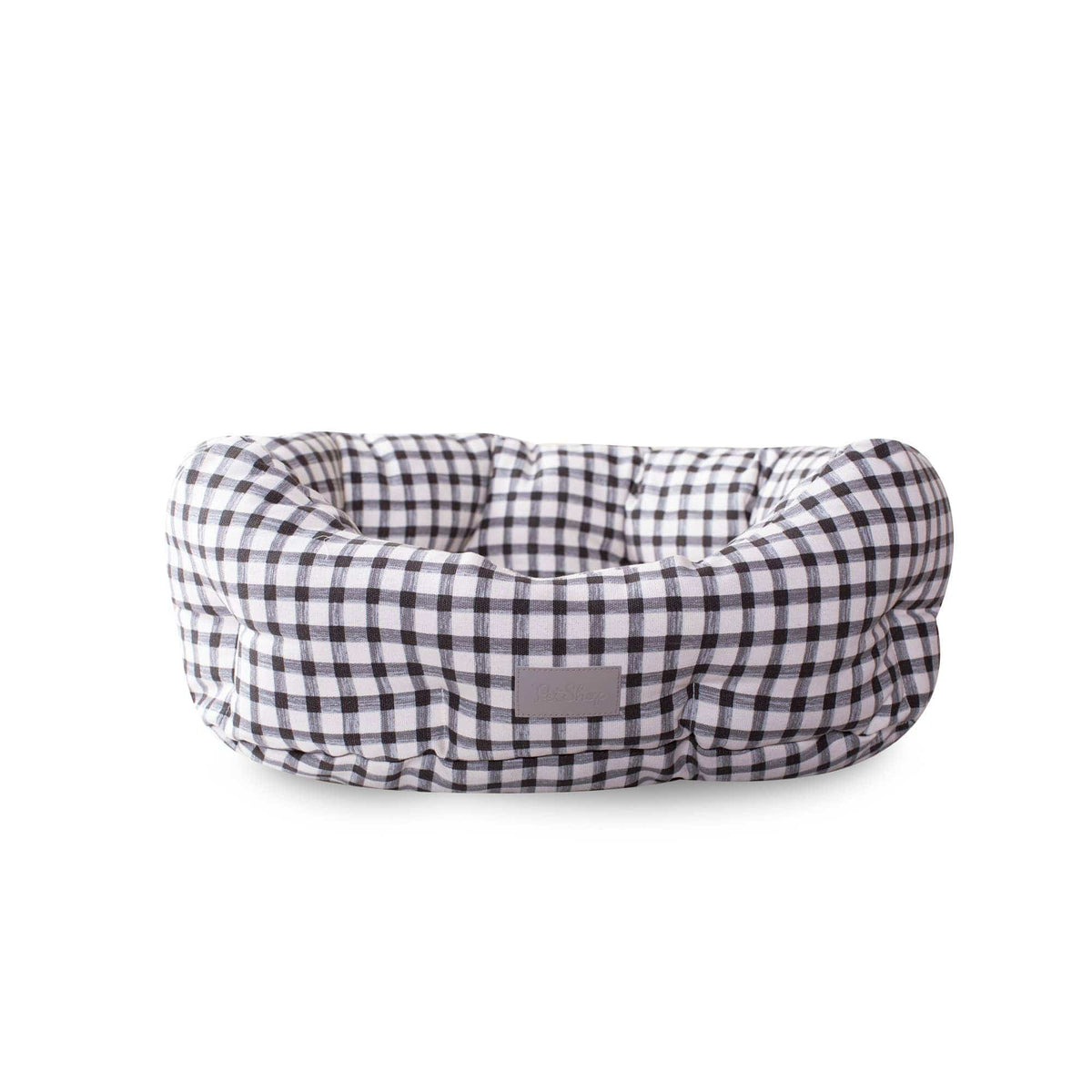 by Fringe Studio Pet Bed Painted Gingham Asher + Rye