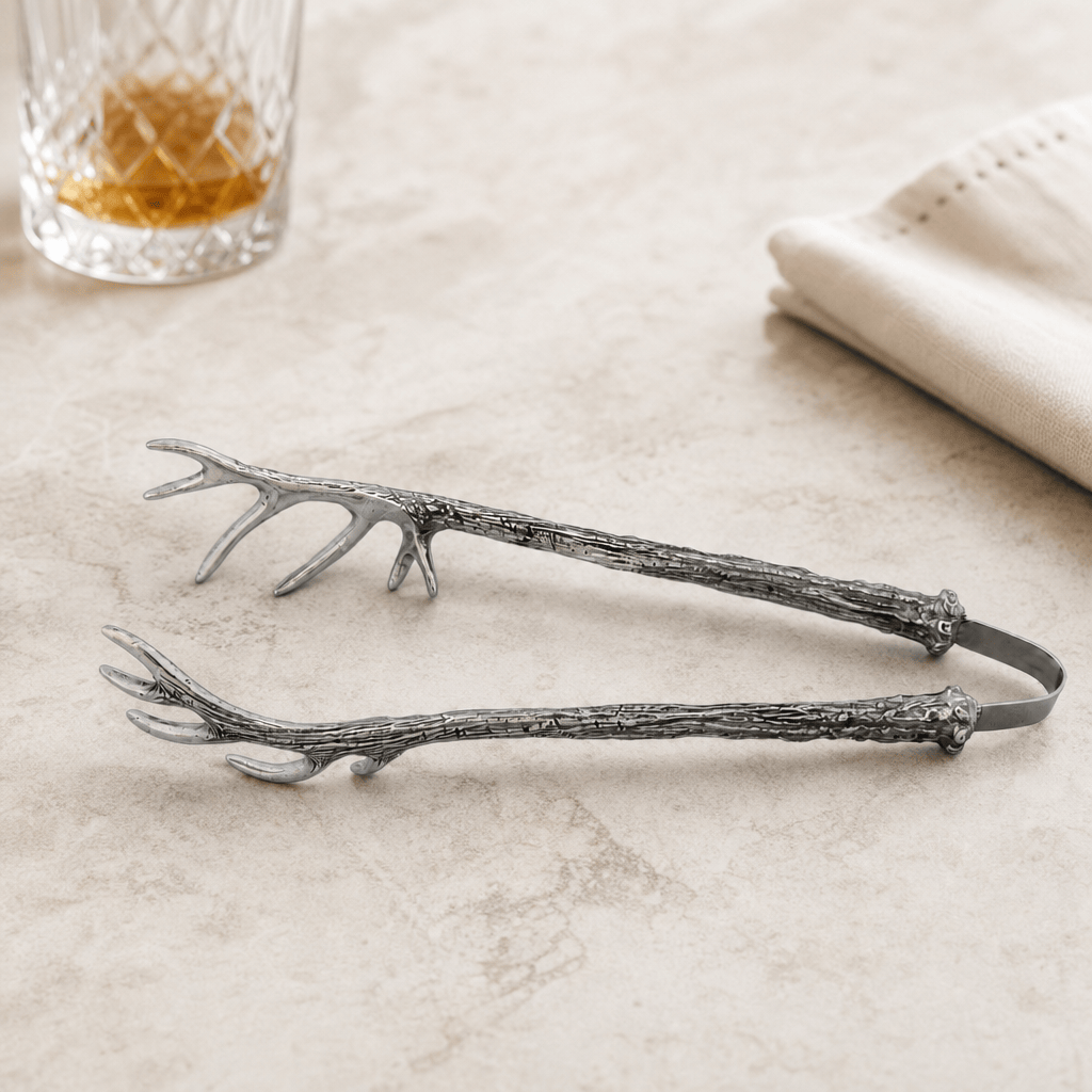 Vagabond House SHOP Pewter Antler Tongs