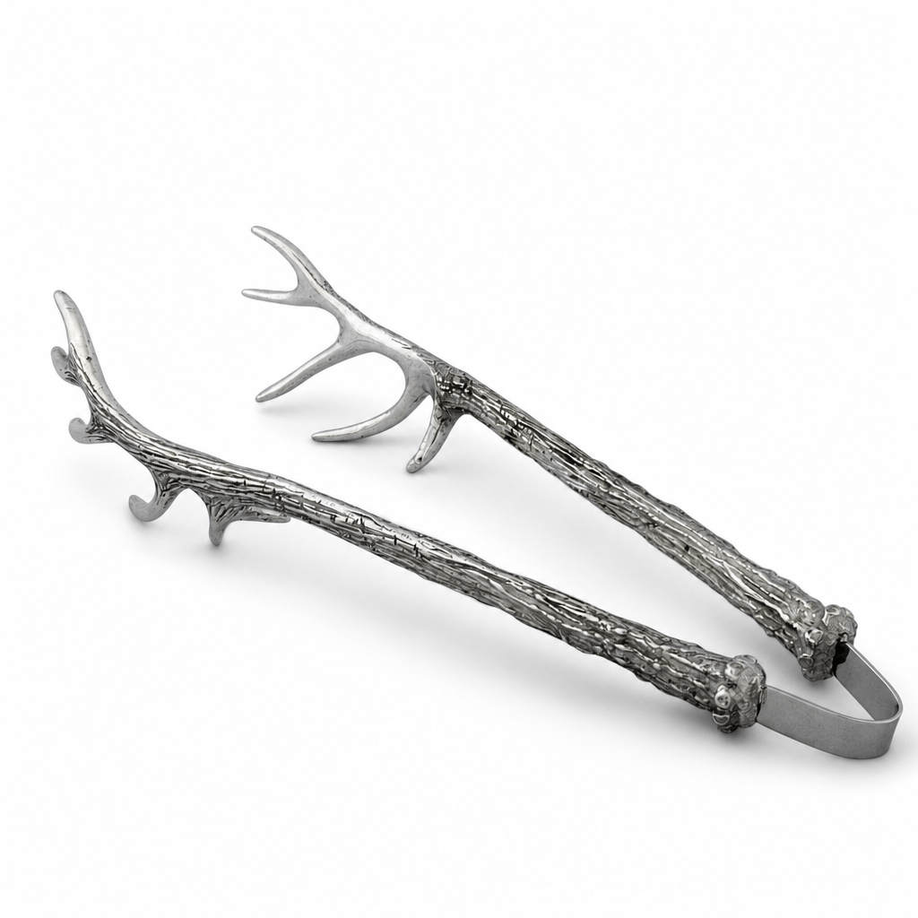 Vagabond House SHOP Pewter Antler Tongs