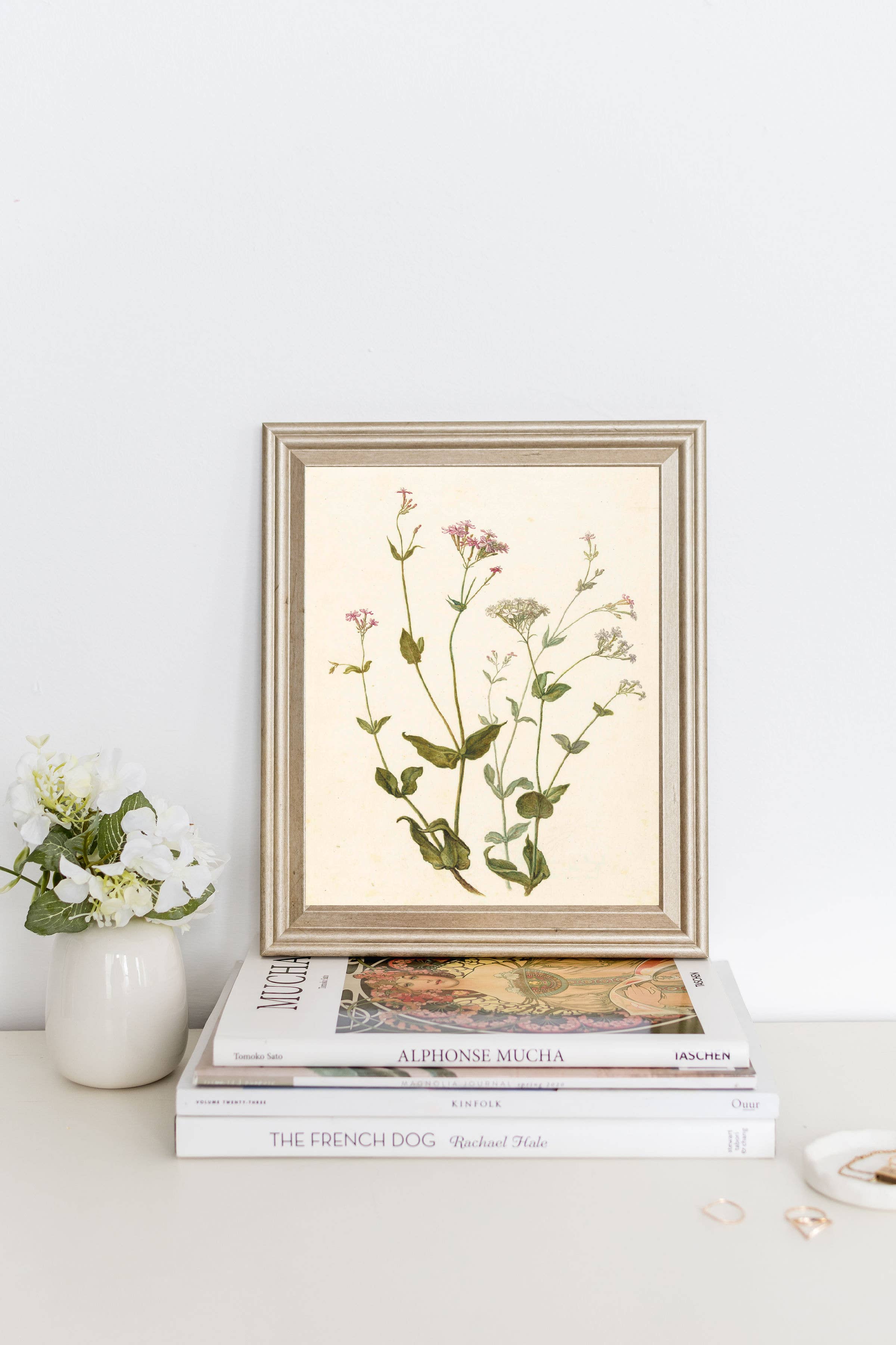 Pink Lemon Decor 8x10in Pink Lemon Decor - Wildflower Vintage Art