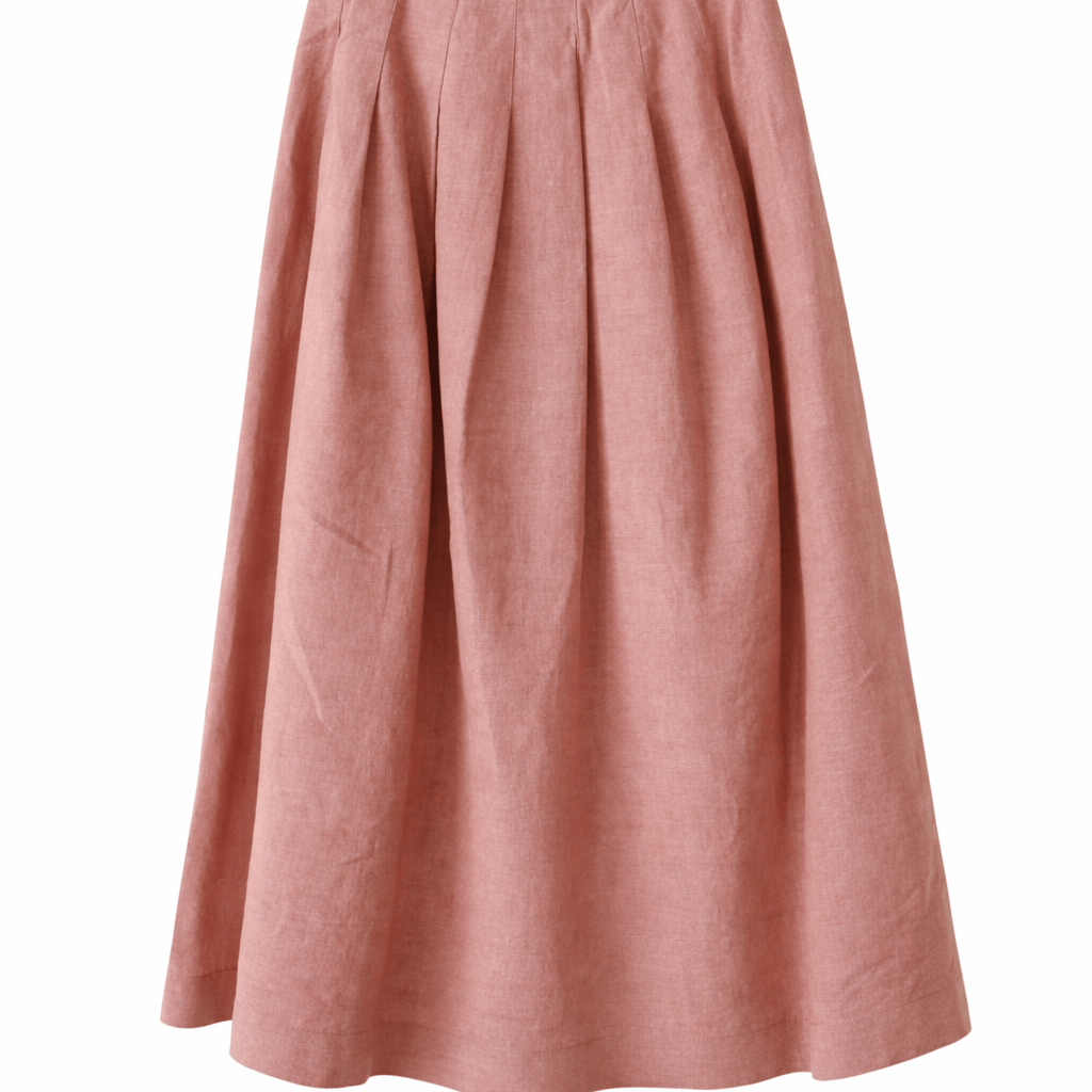 Pomandère SHOP Apricot / IT 36 | US 0 Pleated Midi Skirt
