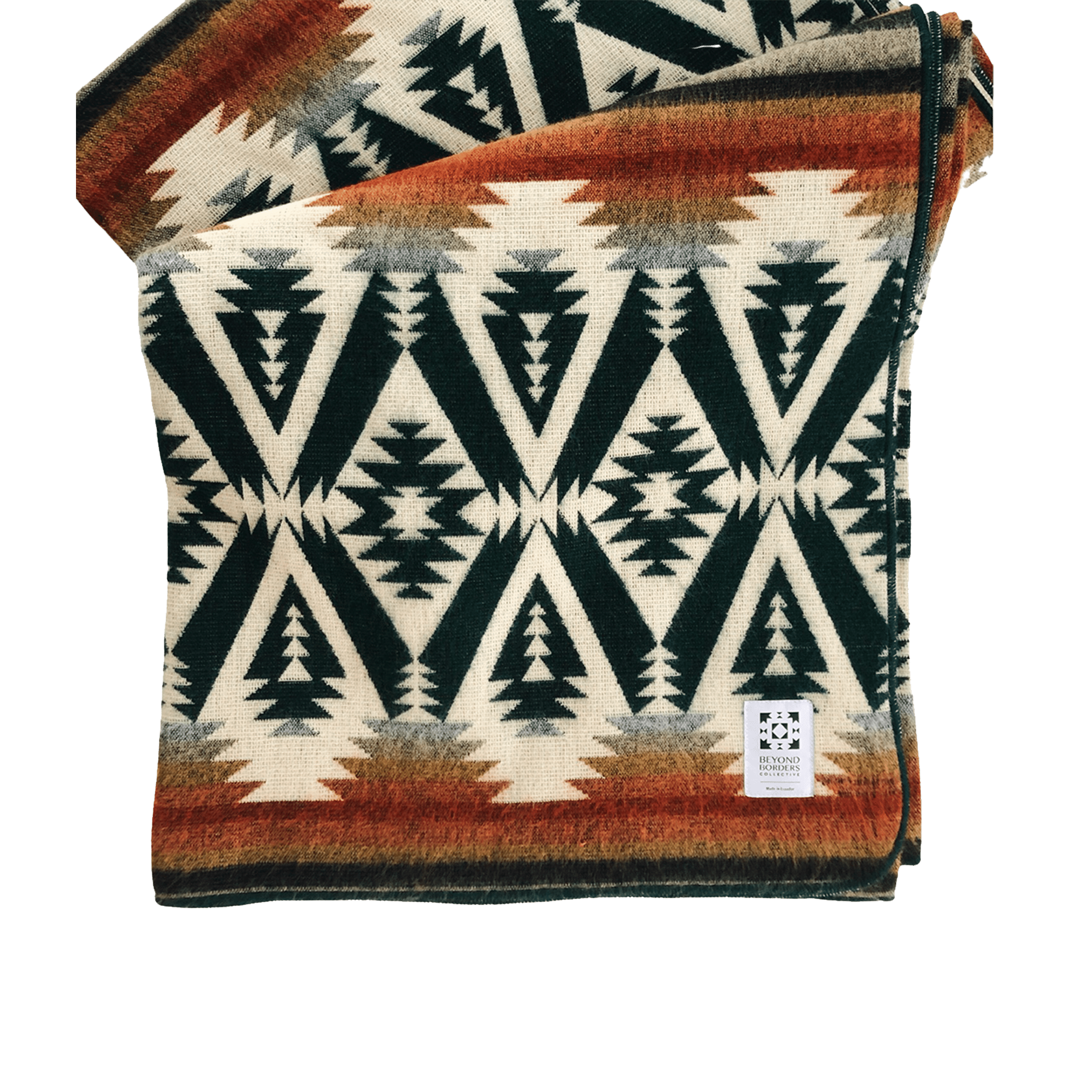 Beyond Borders Collective Bedding Evergreen Autumn Quichua Blanket