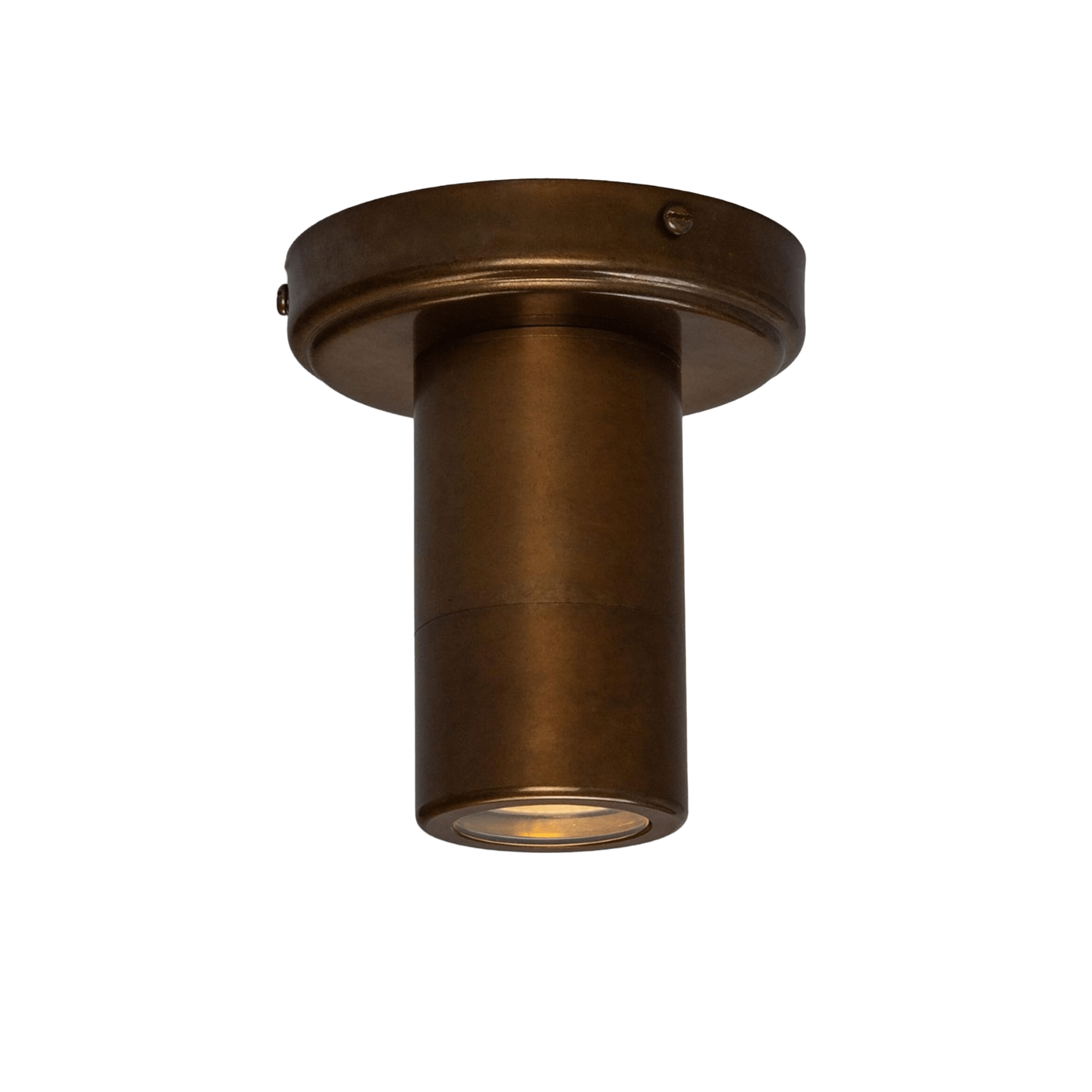 Mullan Lighting Lighting Antique Brass Quin Brass Cylinder Downlight