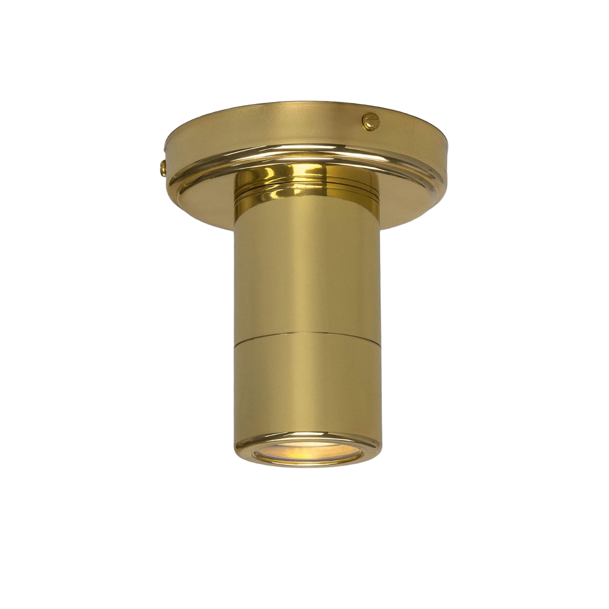 Mullan Lighting Lighting Polished Brass Quin Brass Cylinder Downlight