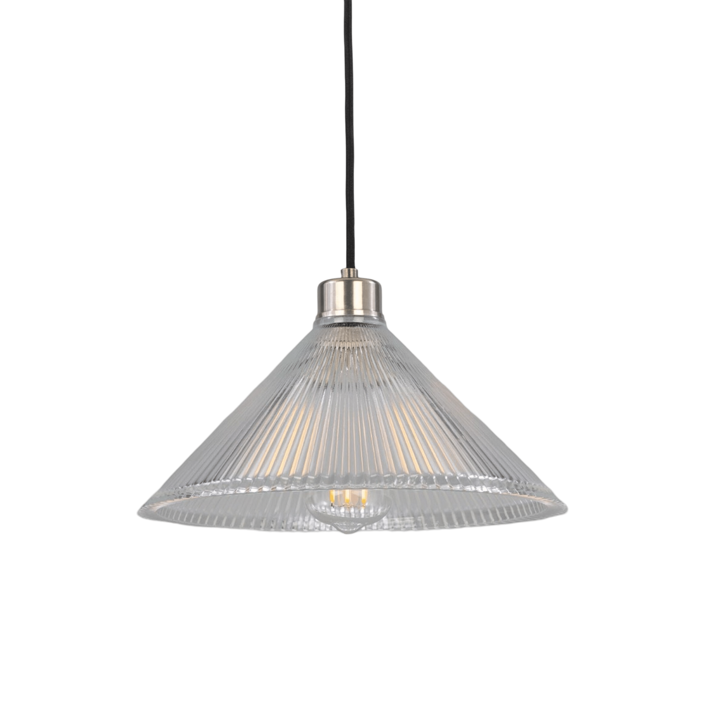 Mullan Lighting Lighting Antique Silver / 39.25" (100cm) Rebell Prismatic Glass Pendant Light