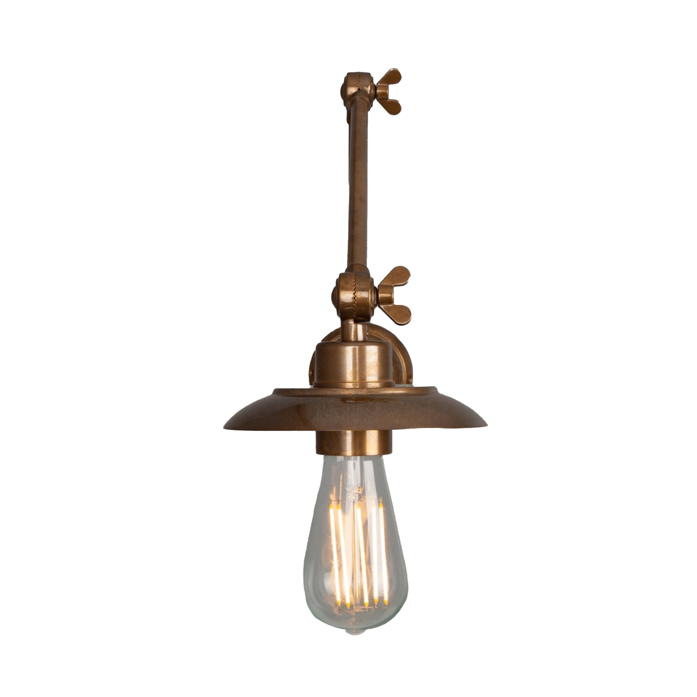 Mullan Lighting Lighting Reznor Vintage Adjustable Arm Bare Bulb Picture Light