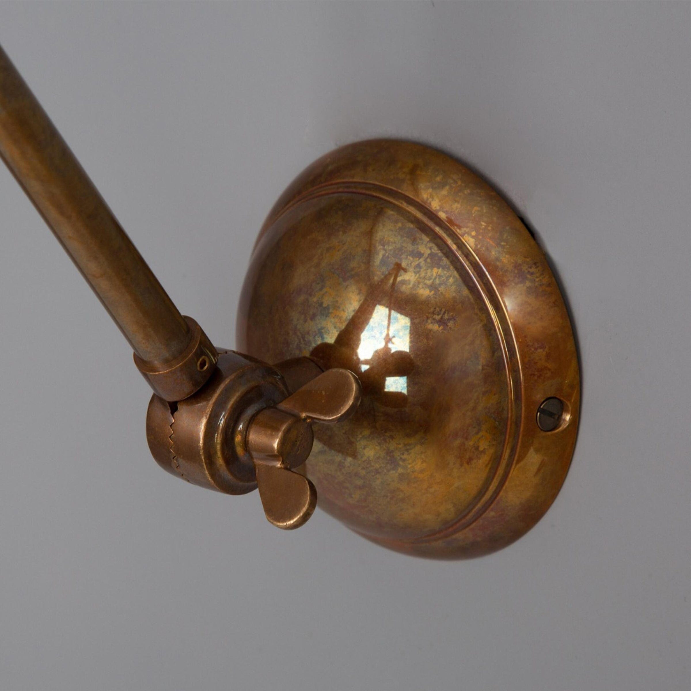 Mullan Lighting Lighting Reznor Vintage Adjustable Arm Bare Bulb Picture Light