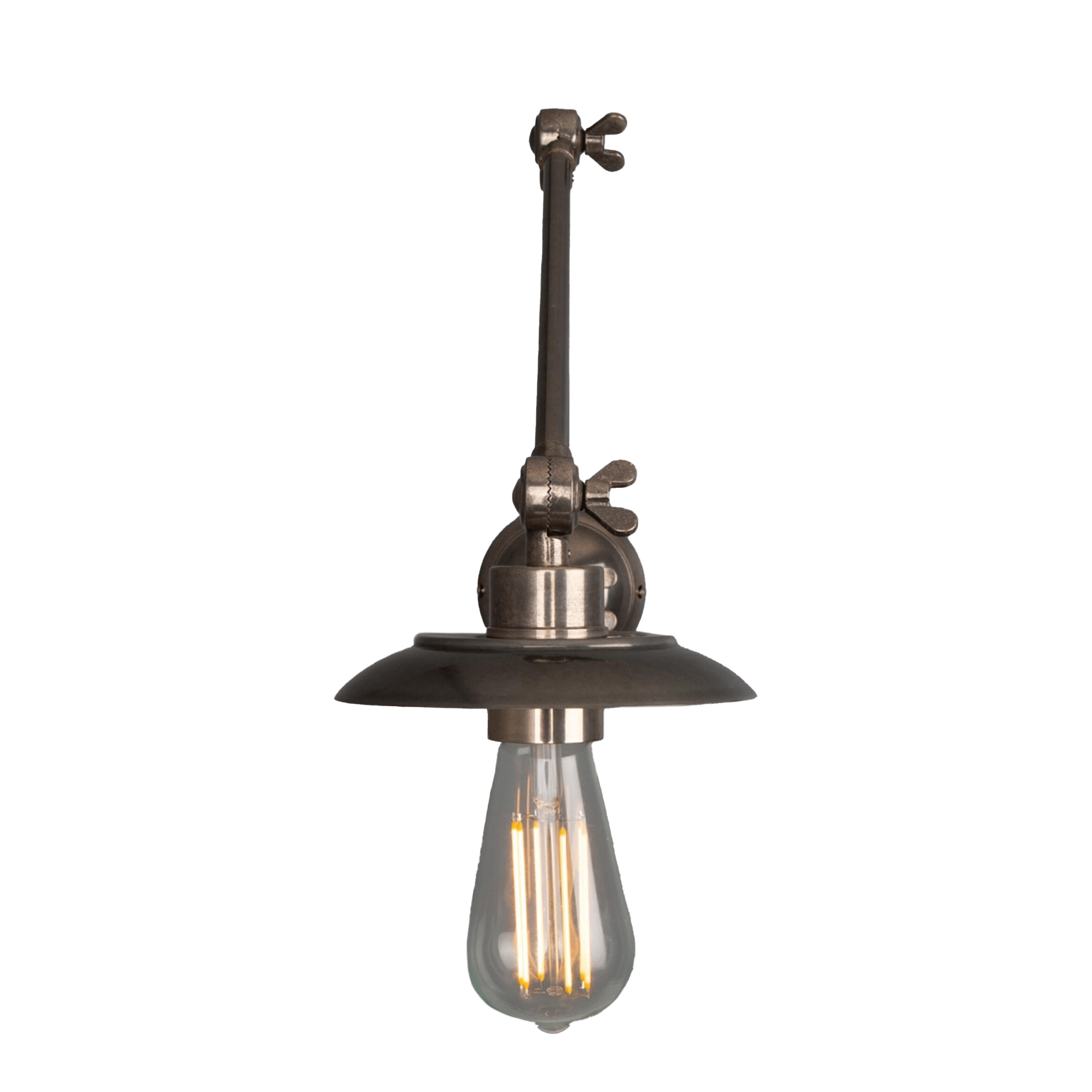 Mullan Lighting Lighting Reznor Vintage Adjustable Arm Bare Bulb Picture Light