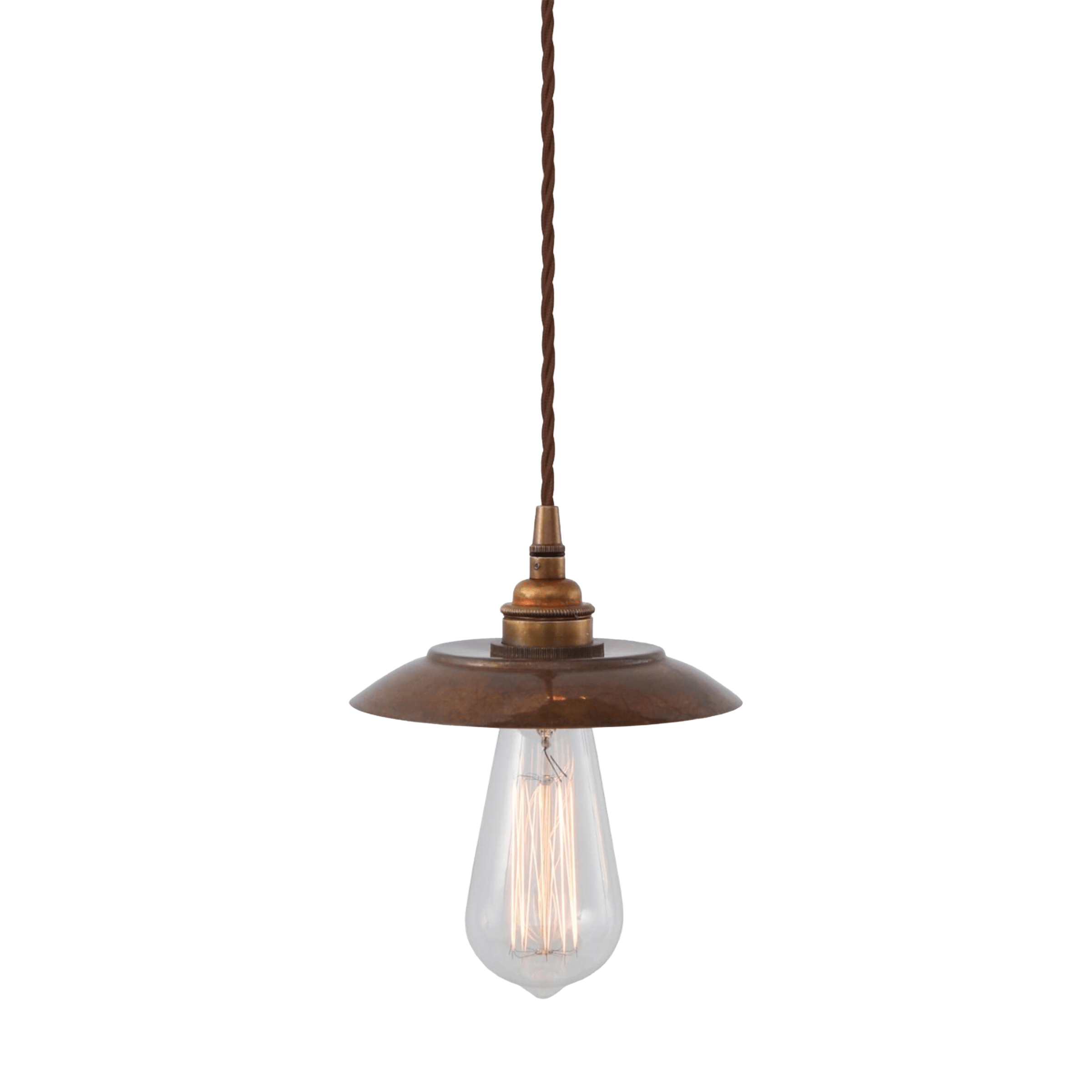 Mullan Lighting Lighting Antique Brass / 100cm (39.5") Reznor Vintage Brass Pendant Light