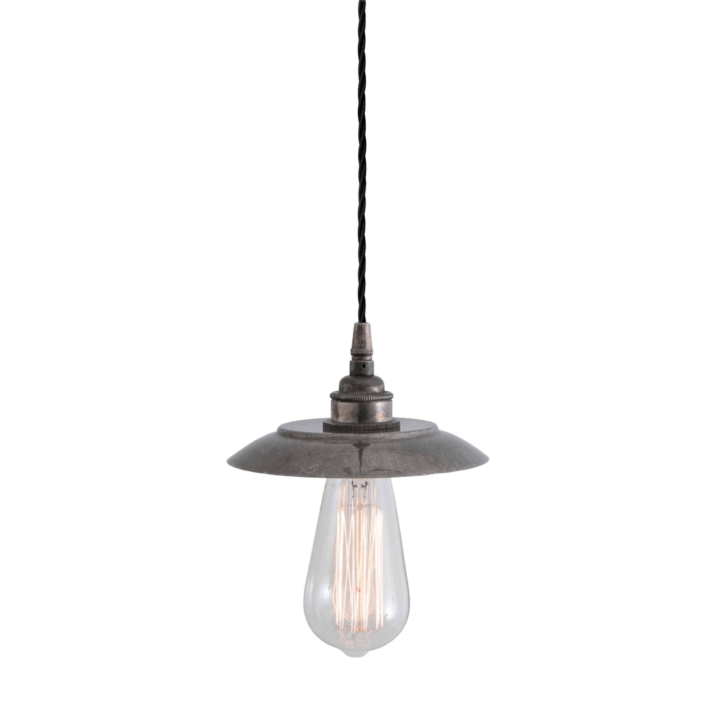 Mullan Lighting Lighting Antique Silver / 100cm (39.5") Reznor Vintage Brass Pendant Light