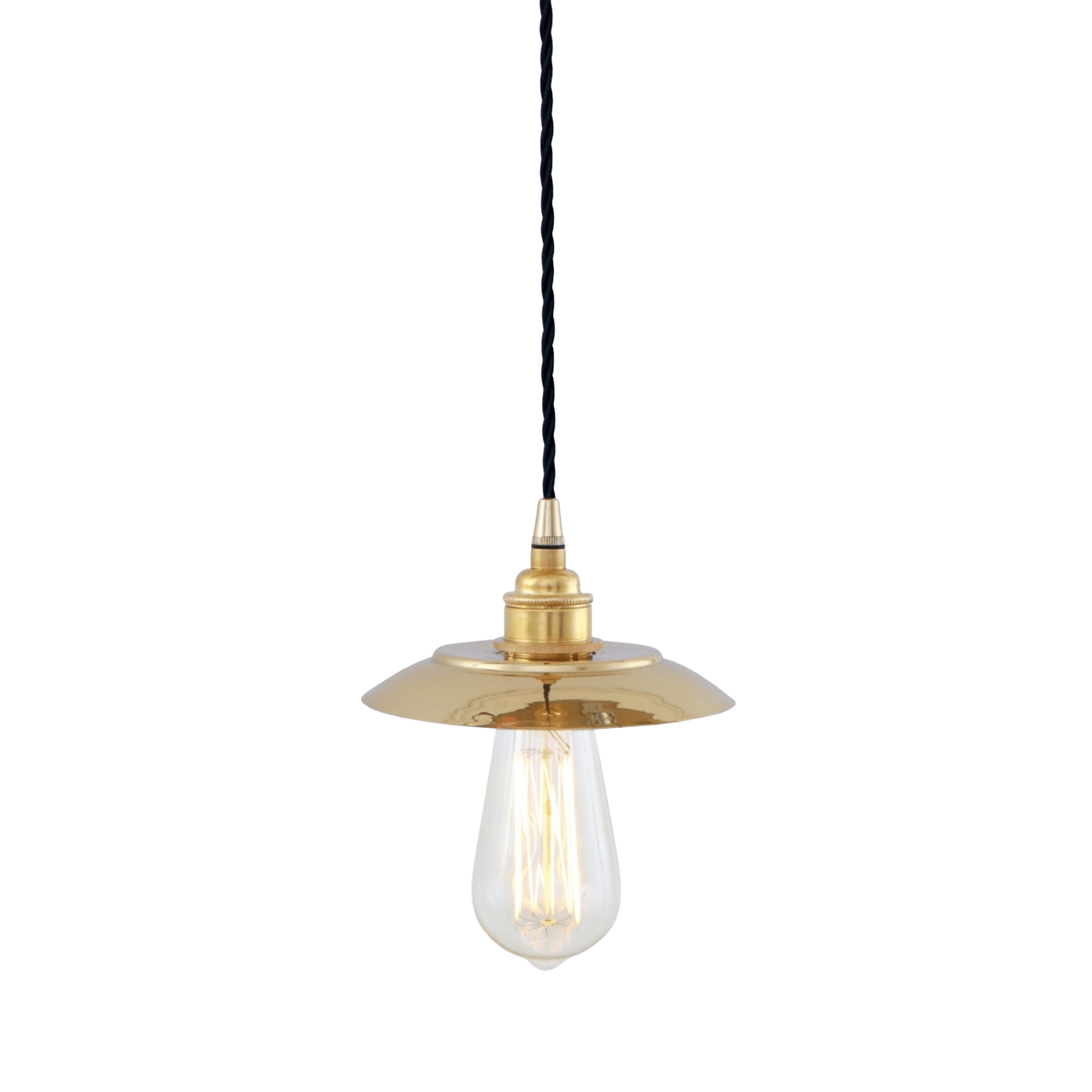 Mullan Lighting Lighting Polished Brass / 100cm (39.5") Reznor Vintage Brass Pendant Light