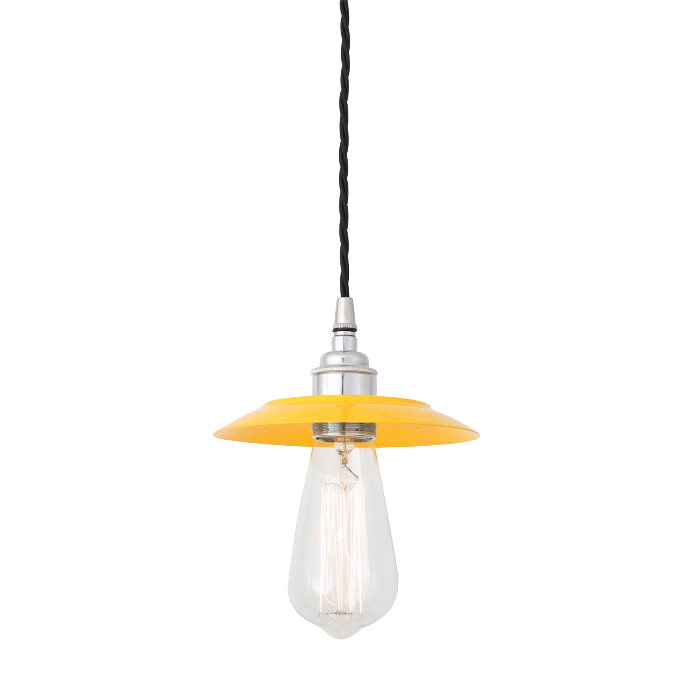 Mullan Lighting Lighting Powder-Coated Yellow / 100cm (39.5") Reznor Vintage Brass Pendant Light