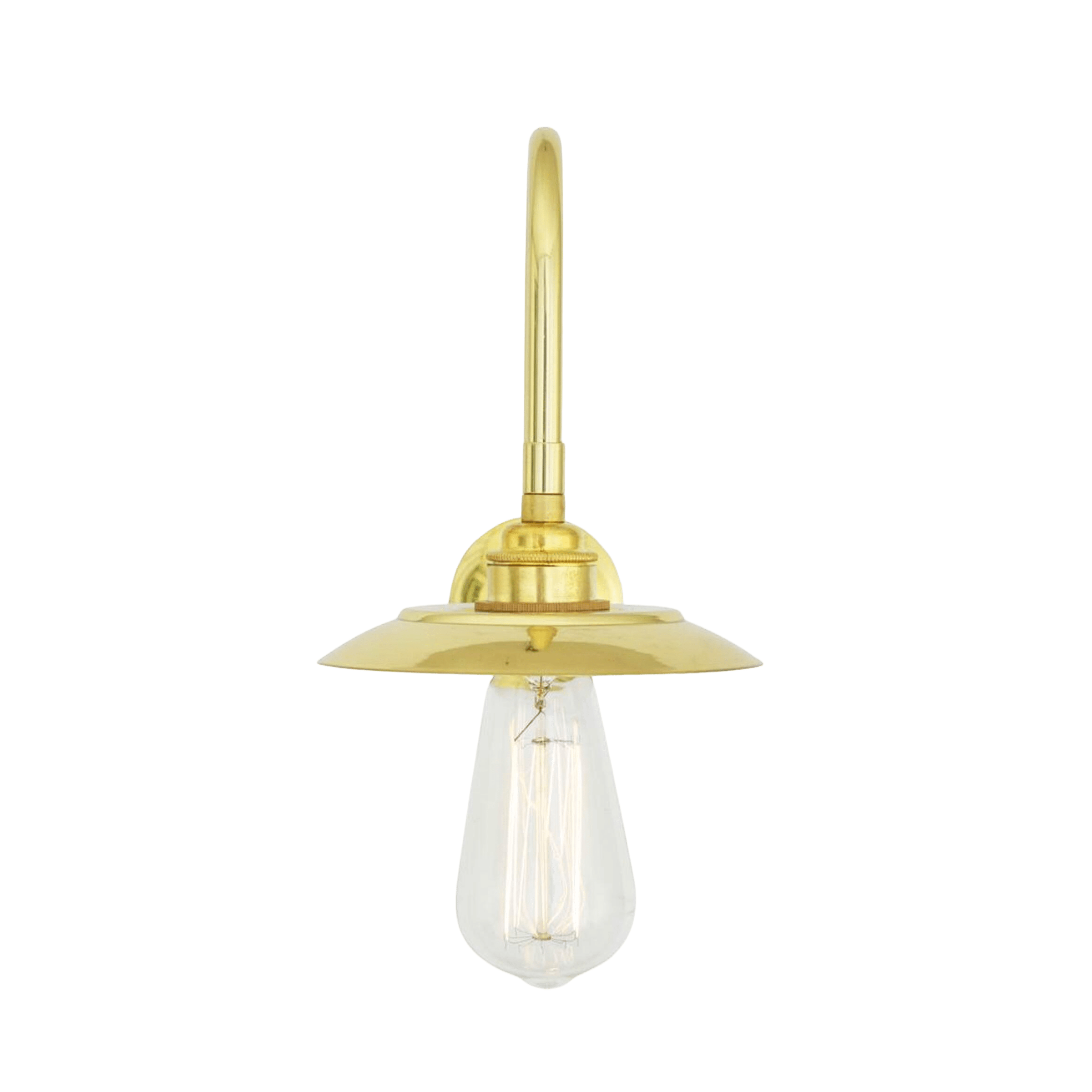 Mullan Lighting Lighting Reznor Vintage Swan Neck Wall Sconce