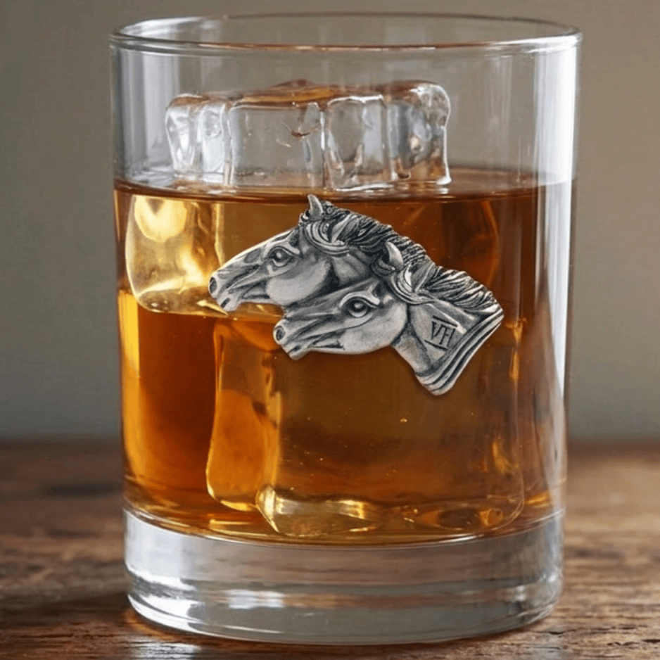 Vagabond House SHOP Running Horse Bar Glass