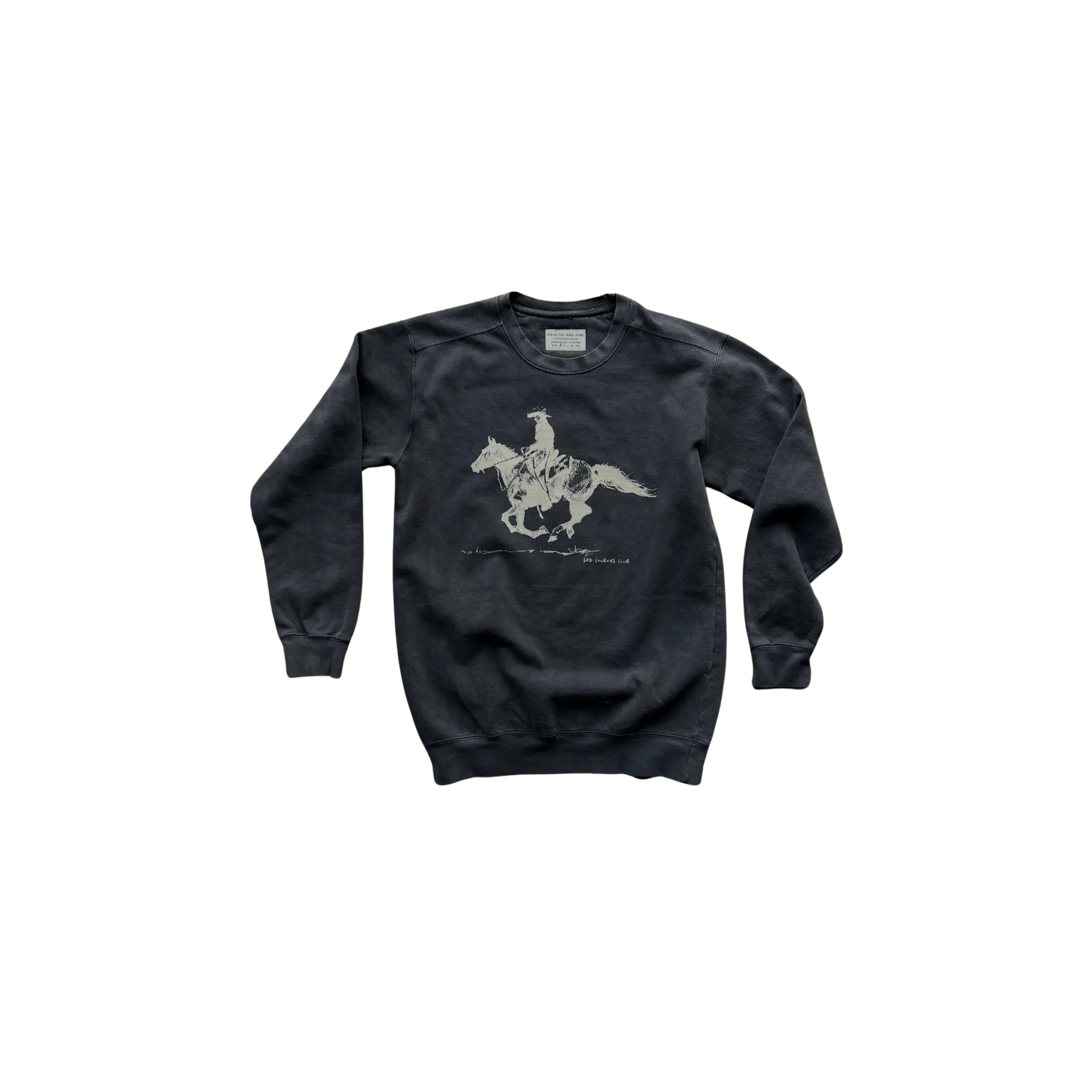 Pointer And Pine SHOP Sad Cowboys Club Charcoal Sweatshirt