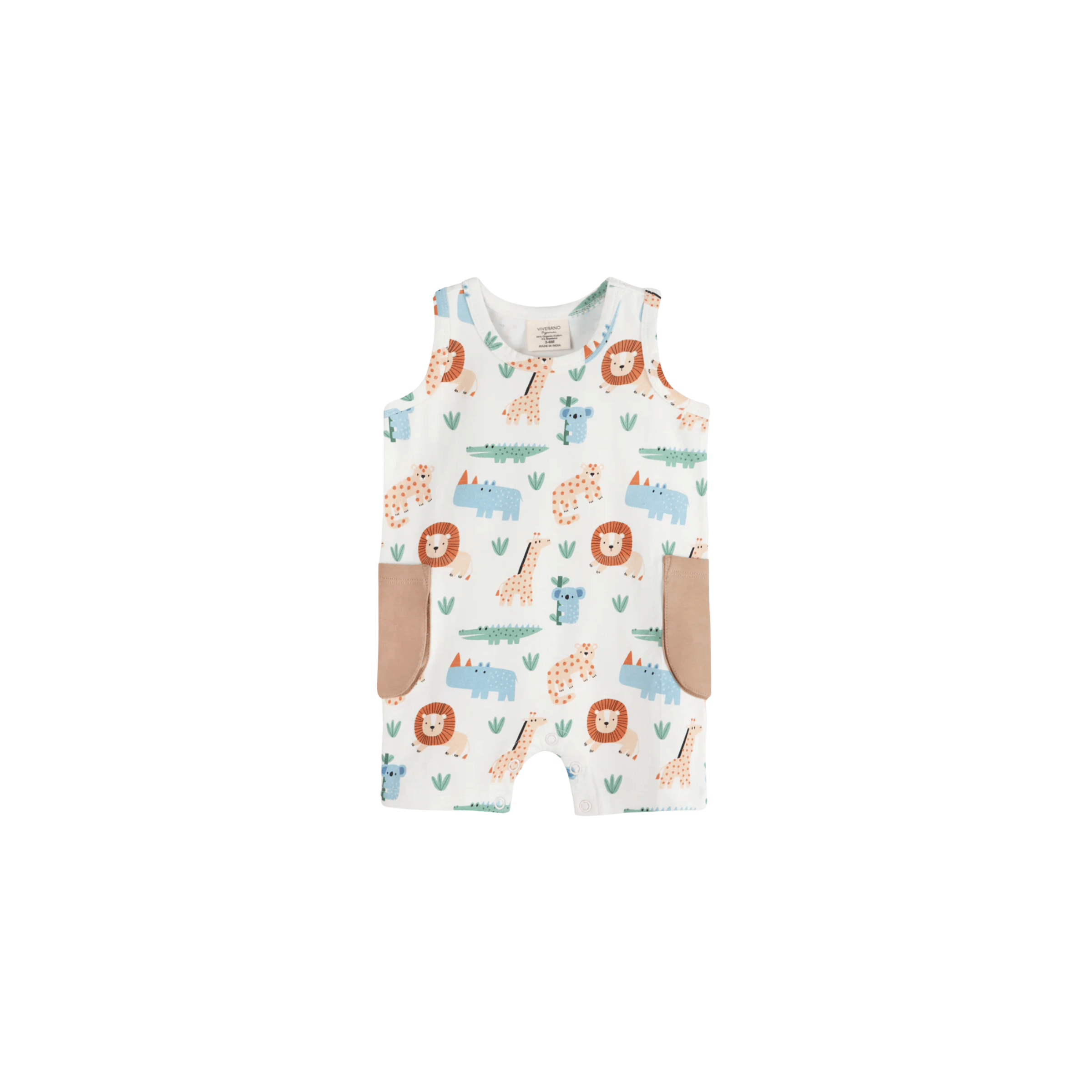 Viverano Organics SHOP Safari Shortie Romper (Organic Jersey)