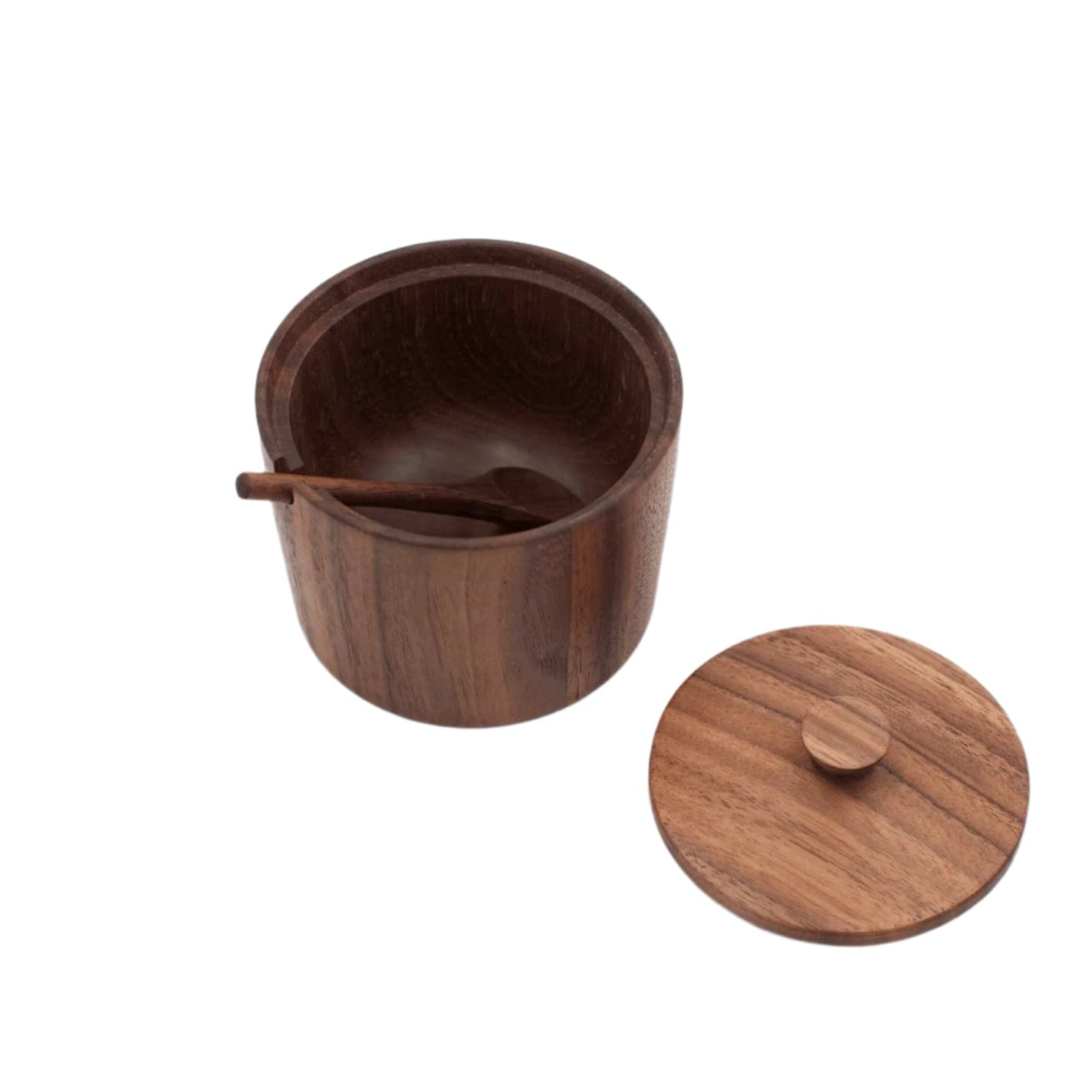 JBrody & Co. Tableware Salt Cellar, Walnut Wood