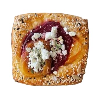 Auspicious Bakery CAFE SAVORY CROISSANT, October *beet, goat cheese, thyme*