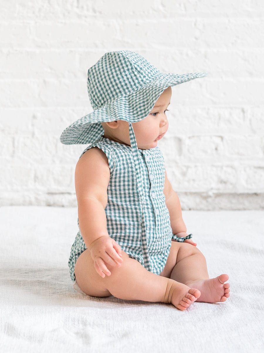 Colored Organics Baby Clothing Seersucker Bubble Romper