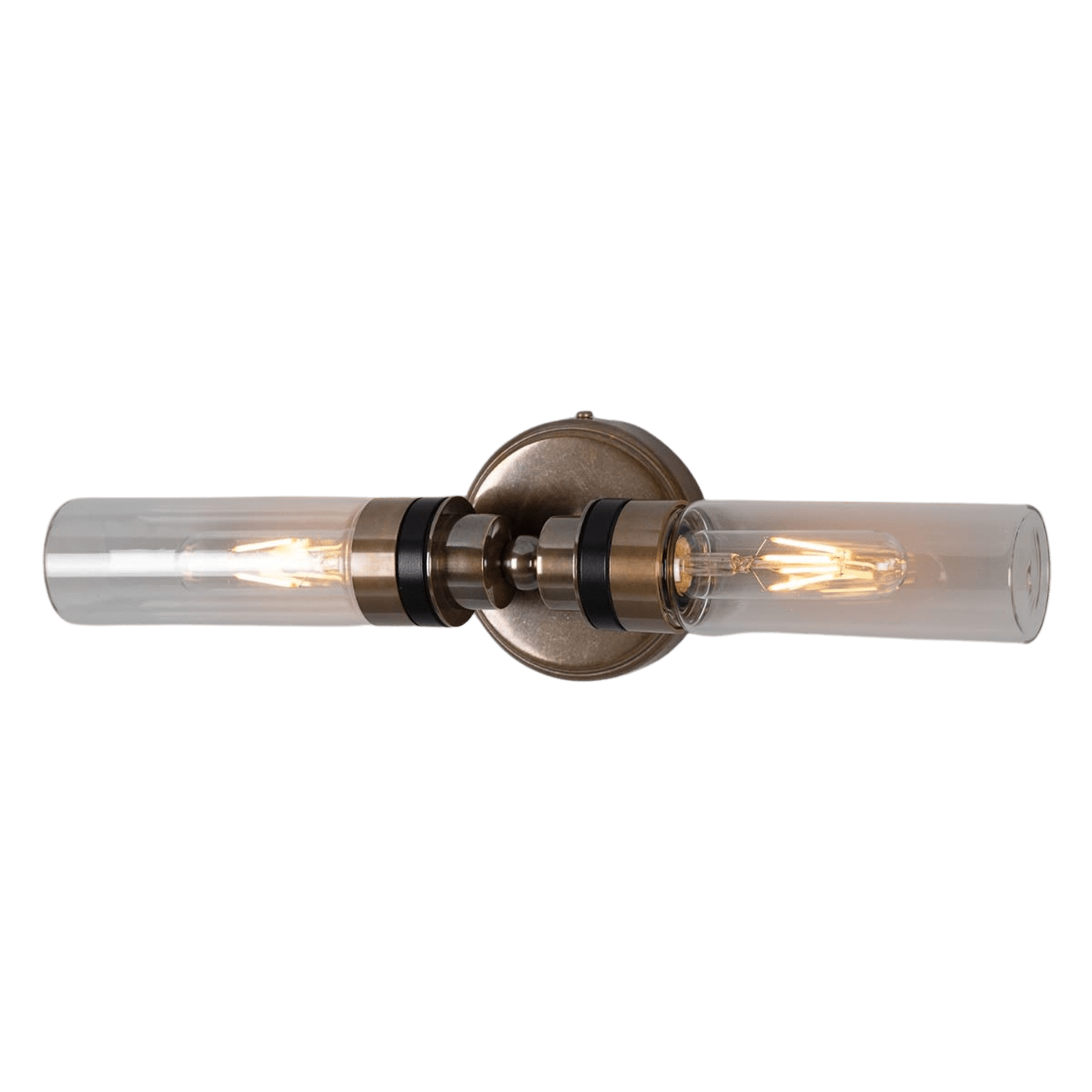 Mullan Lighting Lighting Severn Double Tube Glass Bathroom Wall Light