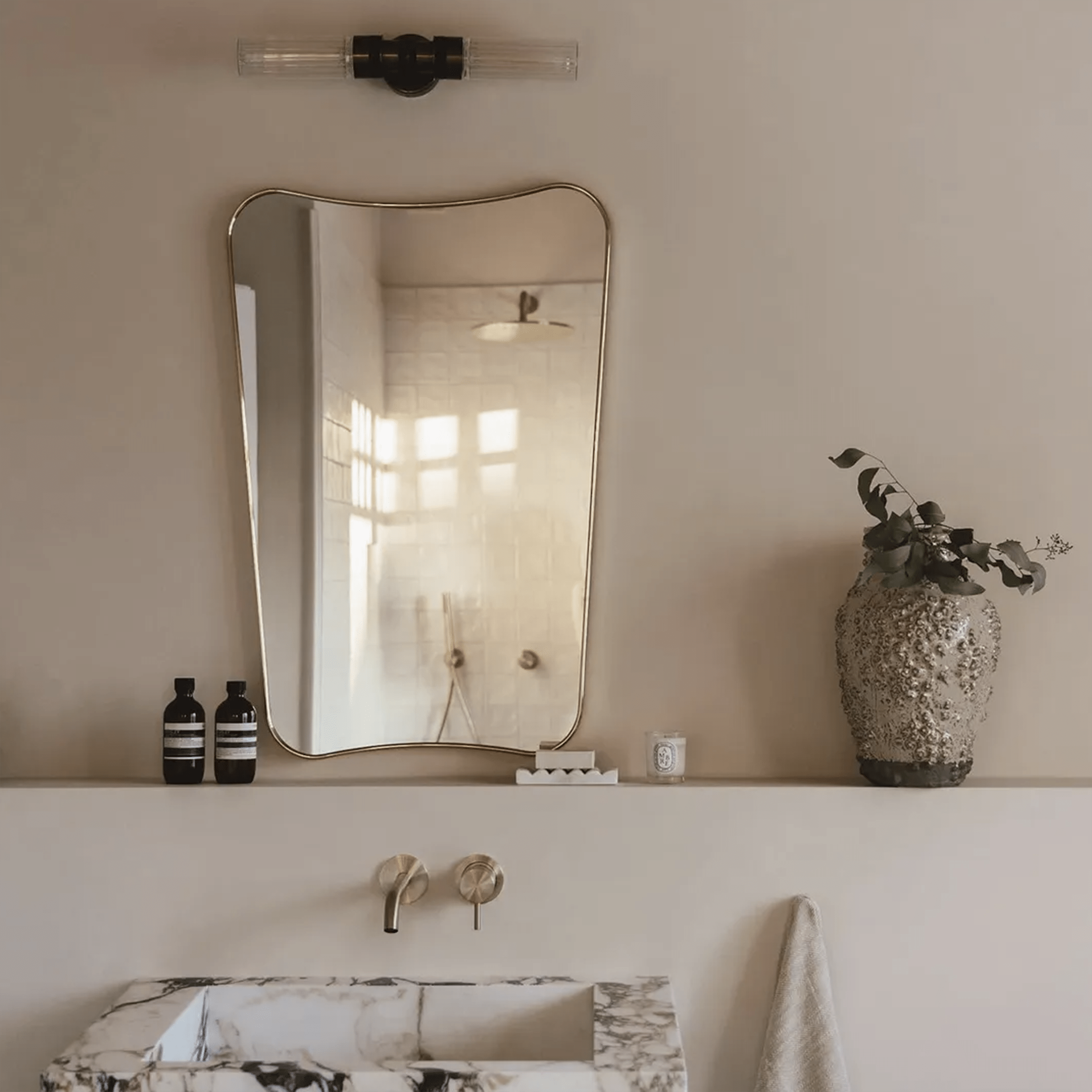 Mullan Lighting Lighting Severn Double Tube Glass Bathroom Wall Light