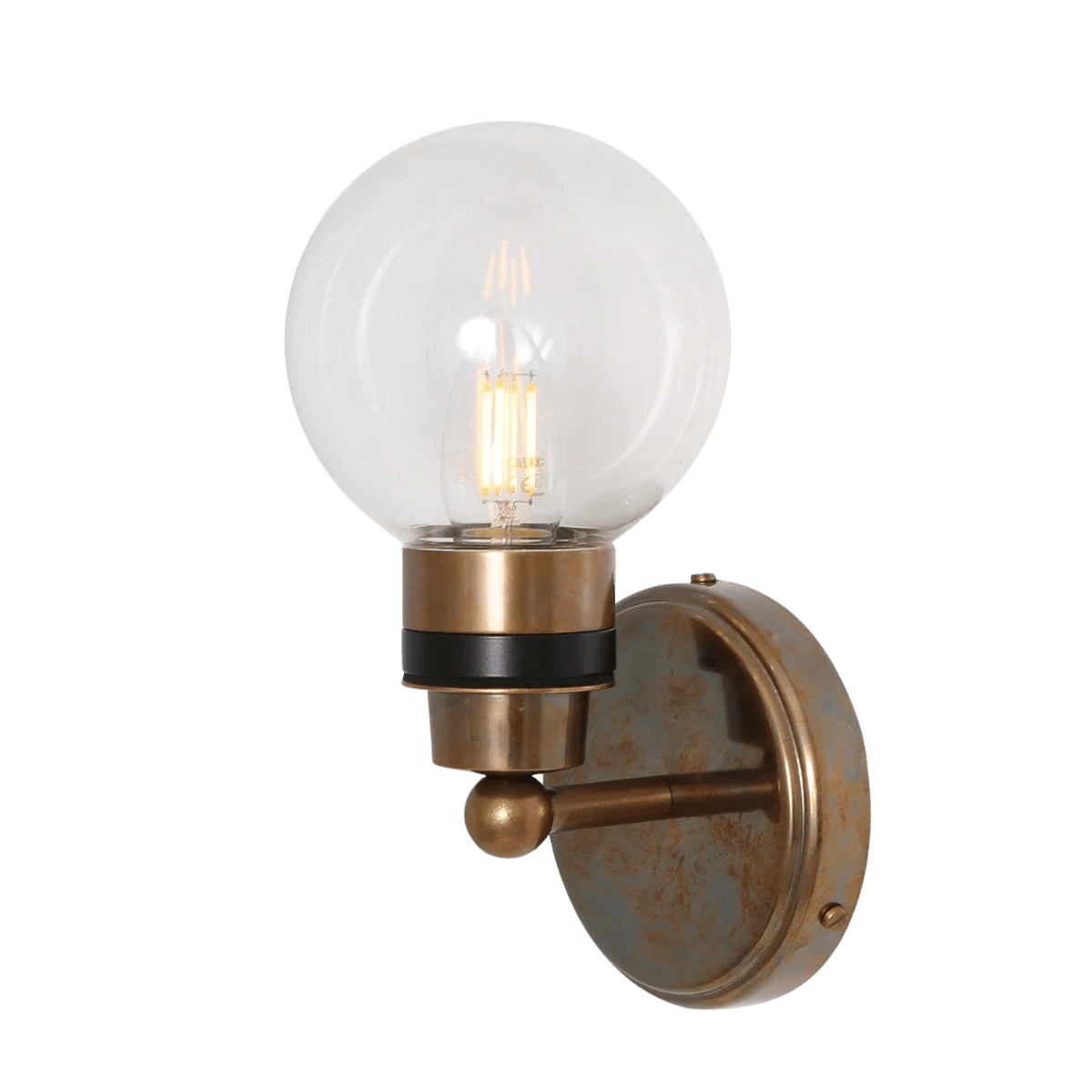 Mullan Lighting Lighting Shannon Small Glass Globe Wall Light