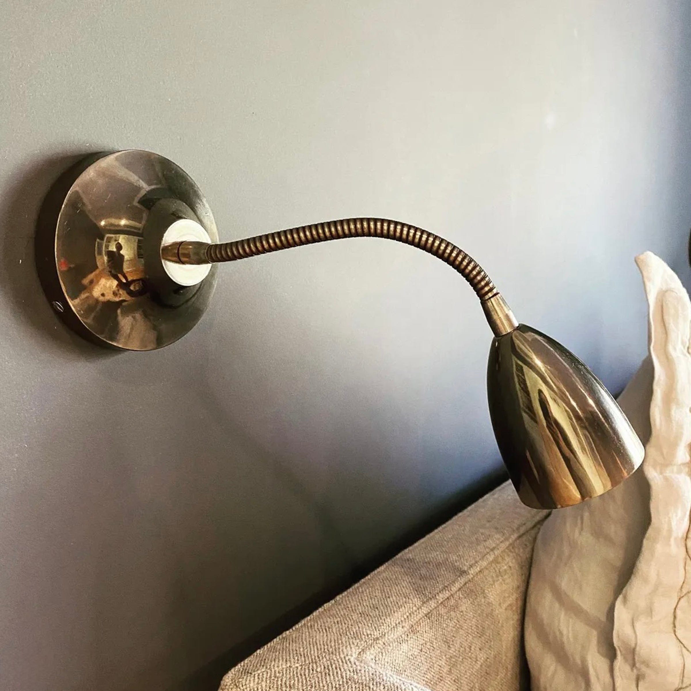 Mullan Lighting Lighting Sydney Adjustable Brass Loft Wall Sconce