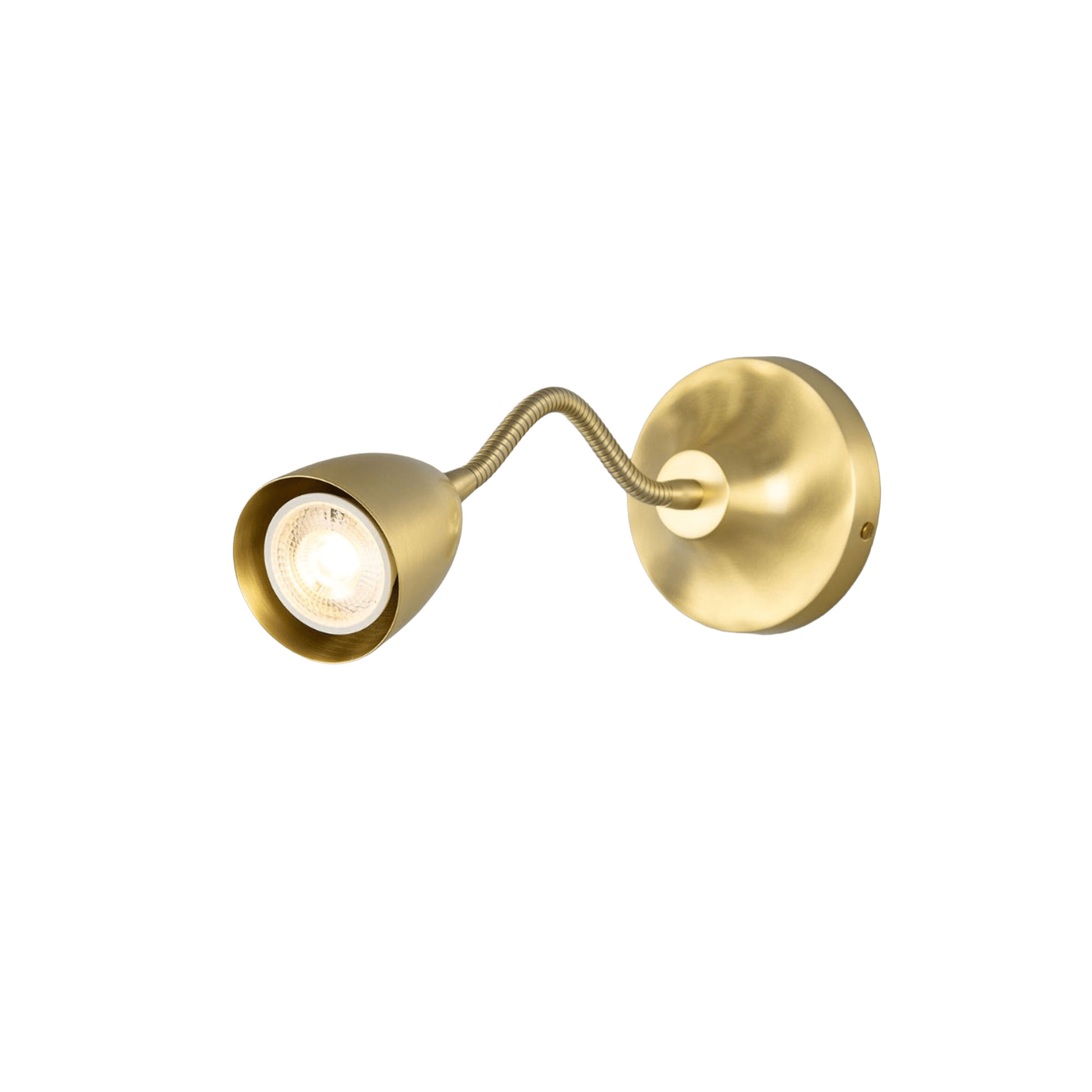 Mullan Lighting Lighting Satin Brass Sydney Adjustable Brass Loft Wall Sconce