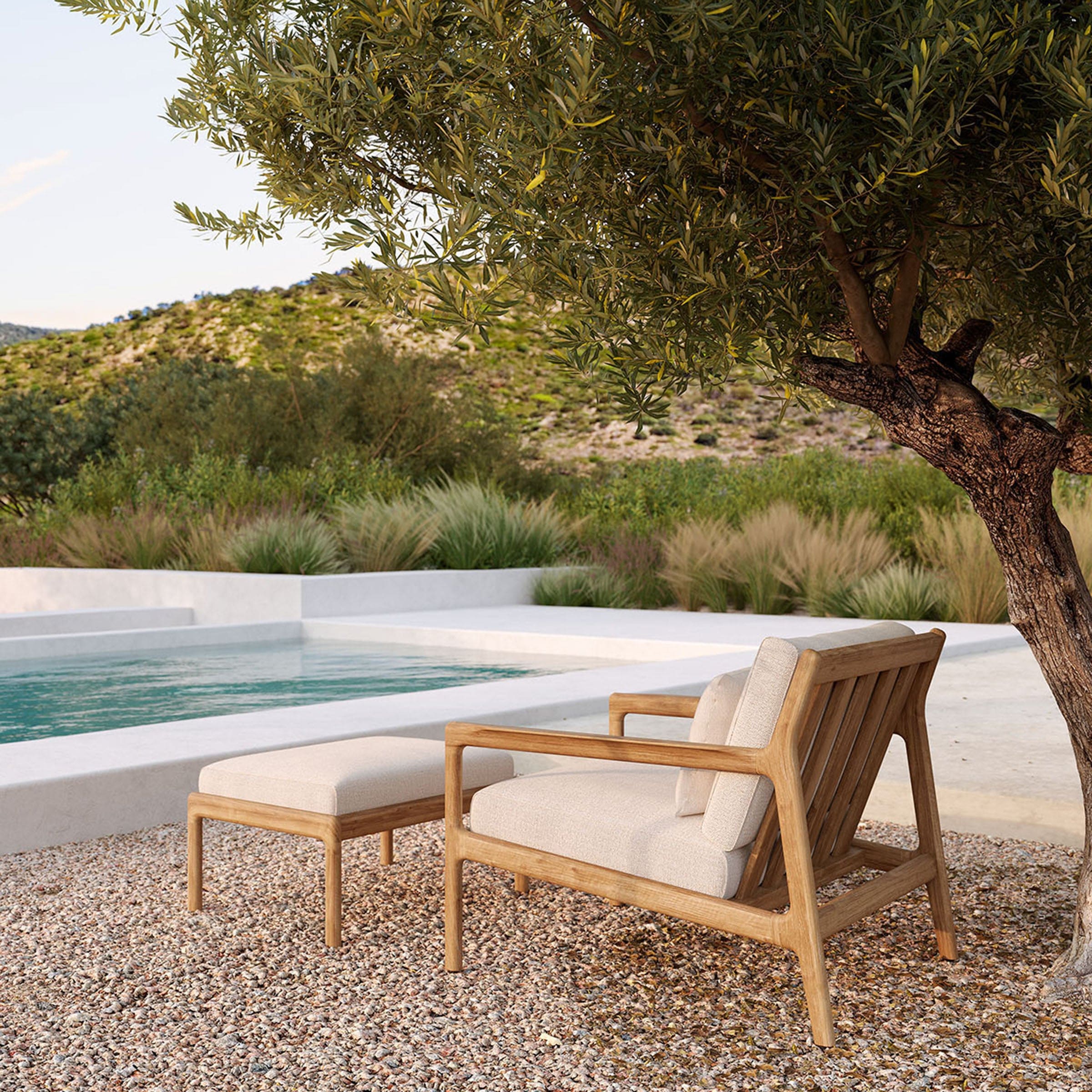 Ethnicraft Furniture Teak Jack Outdoor Footstool