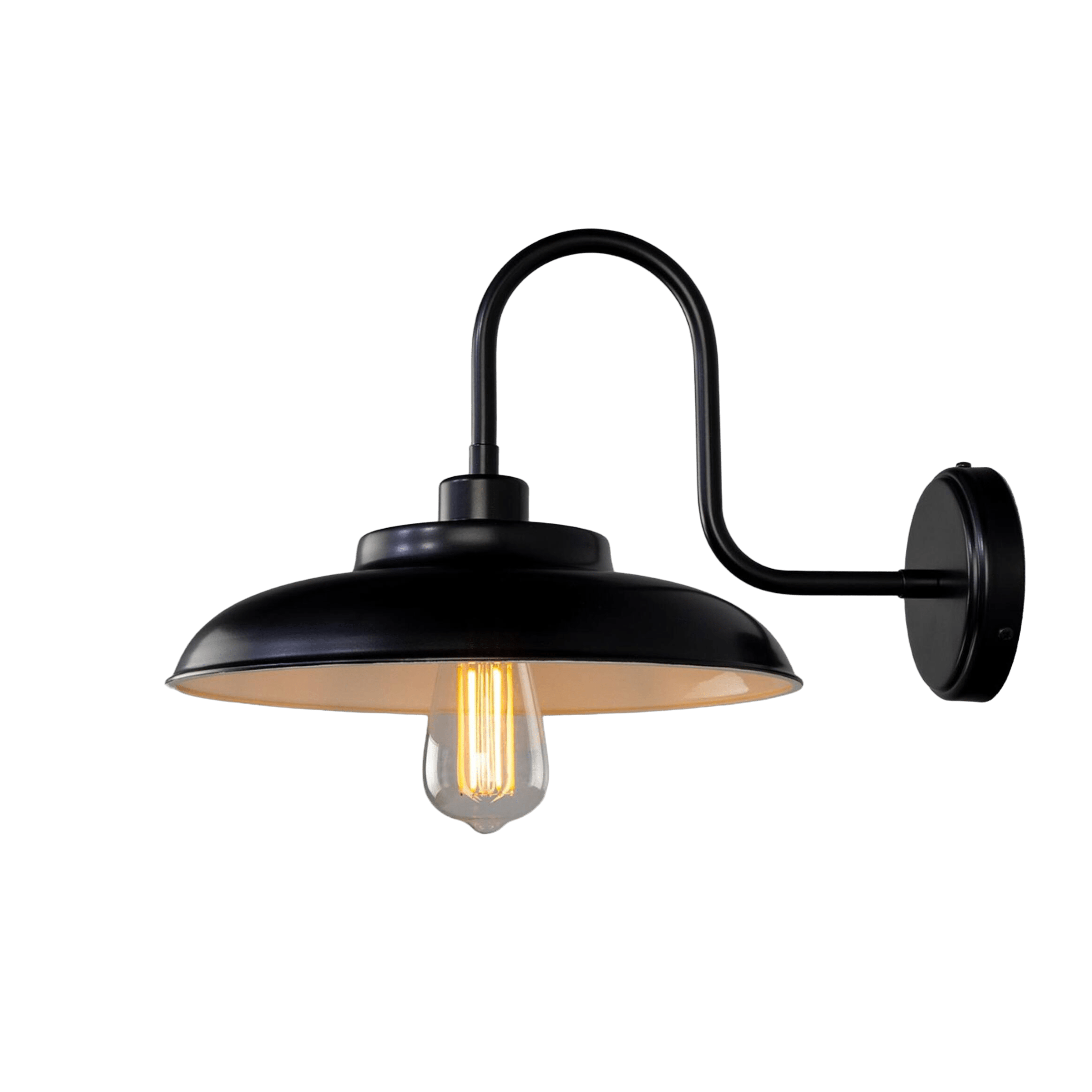 Mullan Lighting Lighting Telal Industrial Swan Neck Wall Sconce