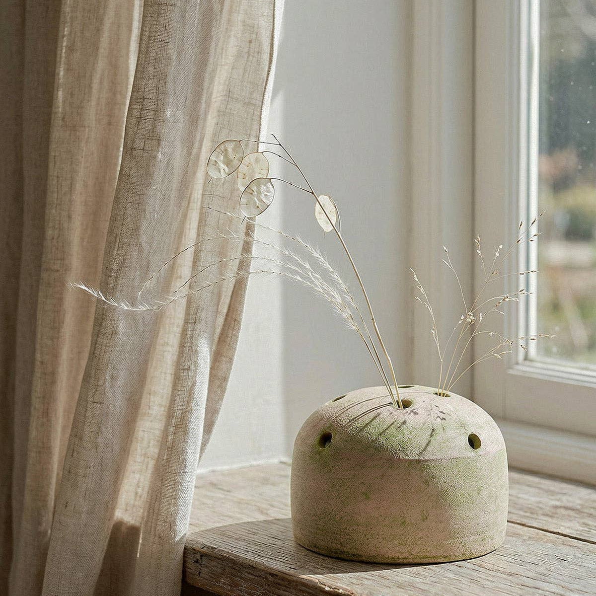 Bloomist SHOP Terra Cotta Frog Vase, Greenwash