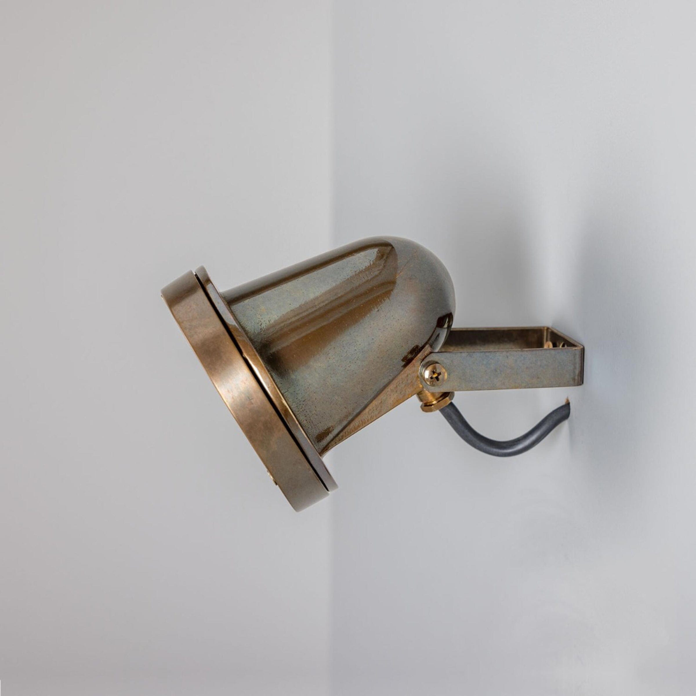 Mullan Lighting Lighting Antique Brass Thames Adjustable Outdoor Spot Light